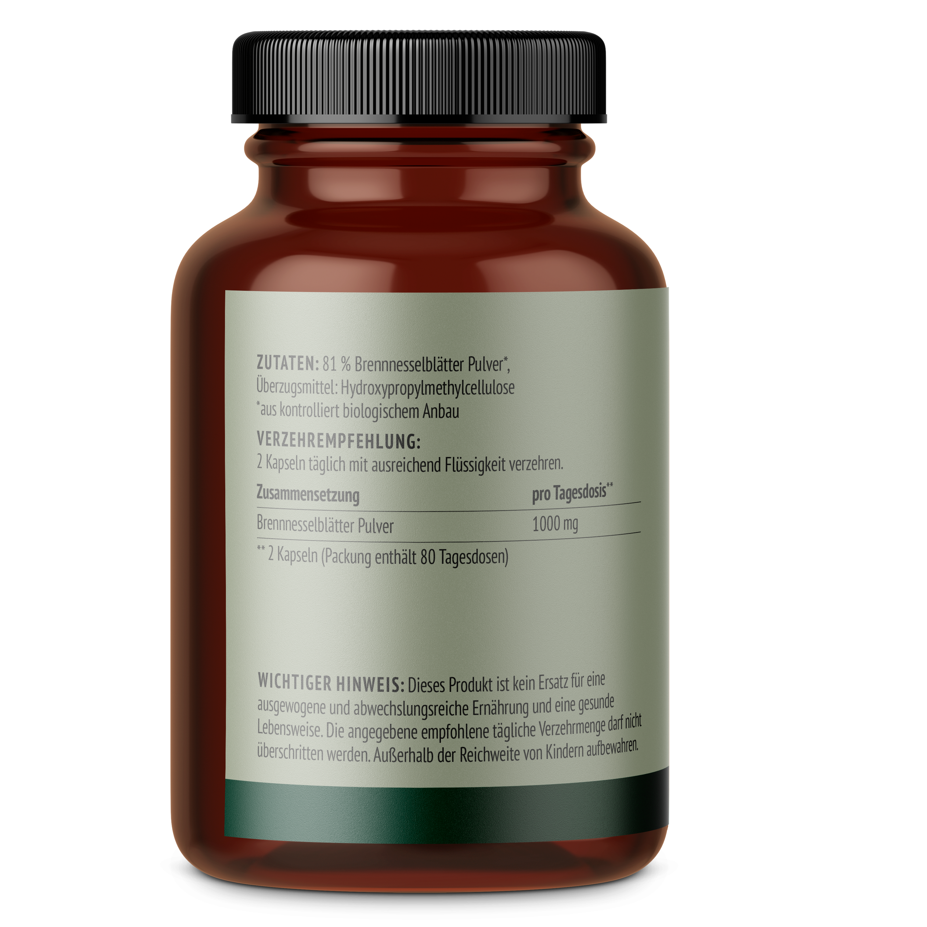 Brennnessel Kapseln Bio (160 Kapseln)
