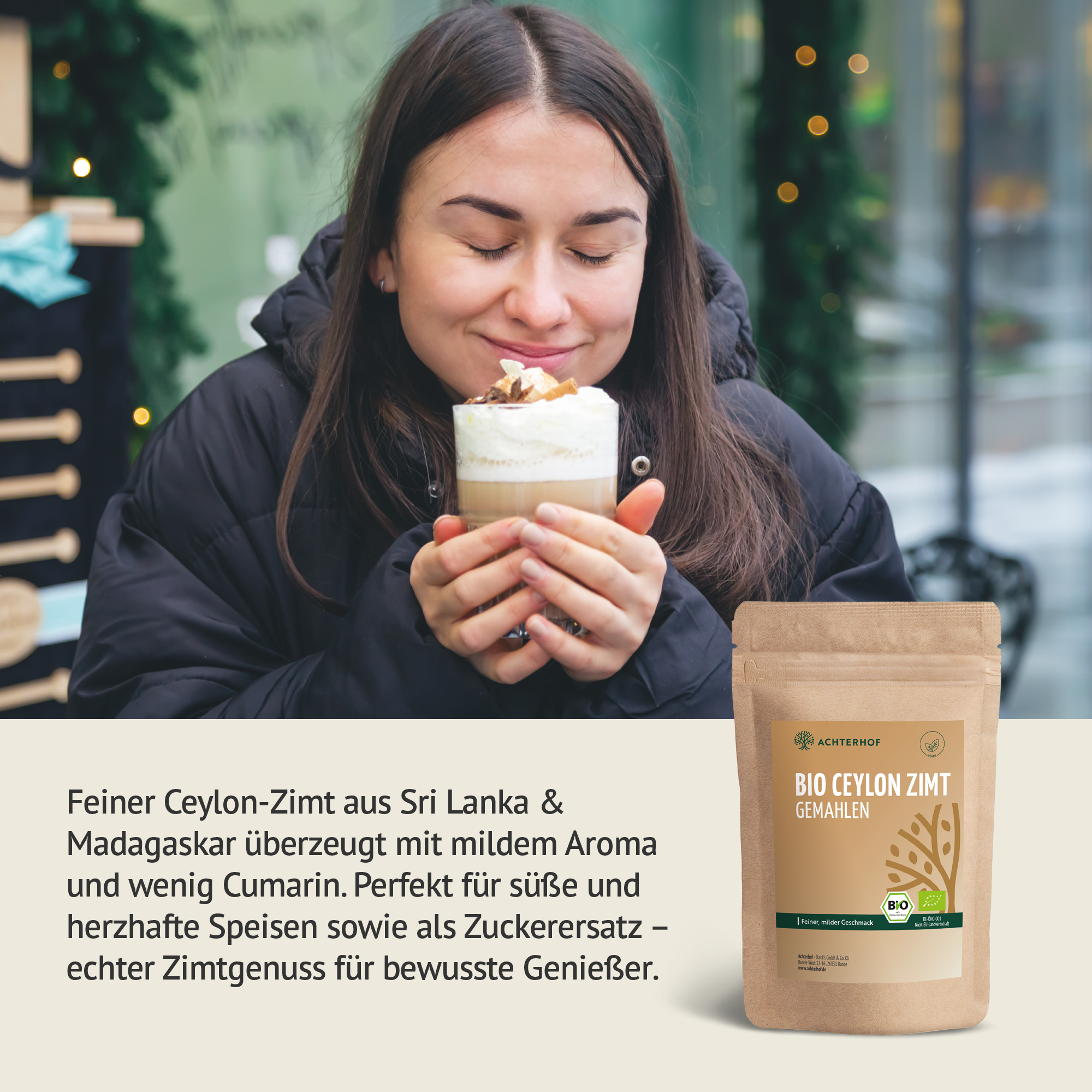 Bio Ceylon Zimt gemahlen (500g)