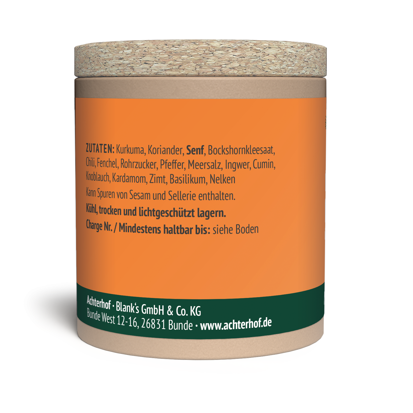 Curry Indisch Gewürzzubereitung (50g)