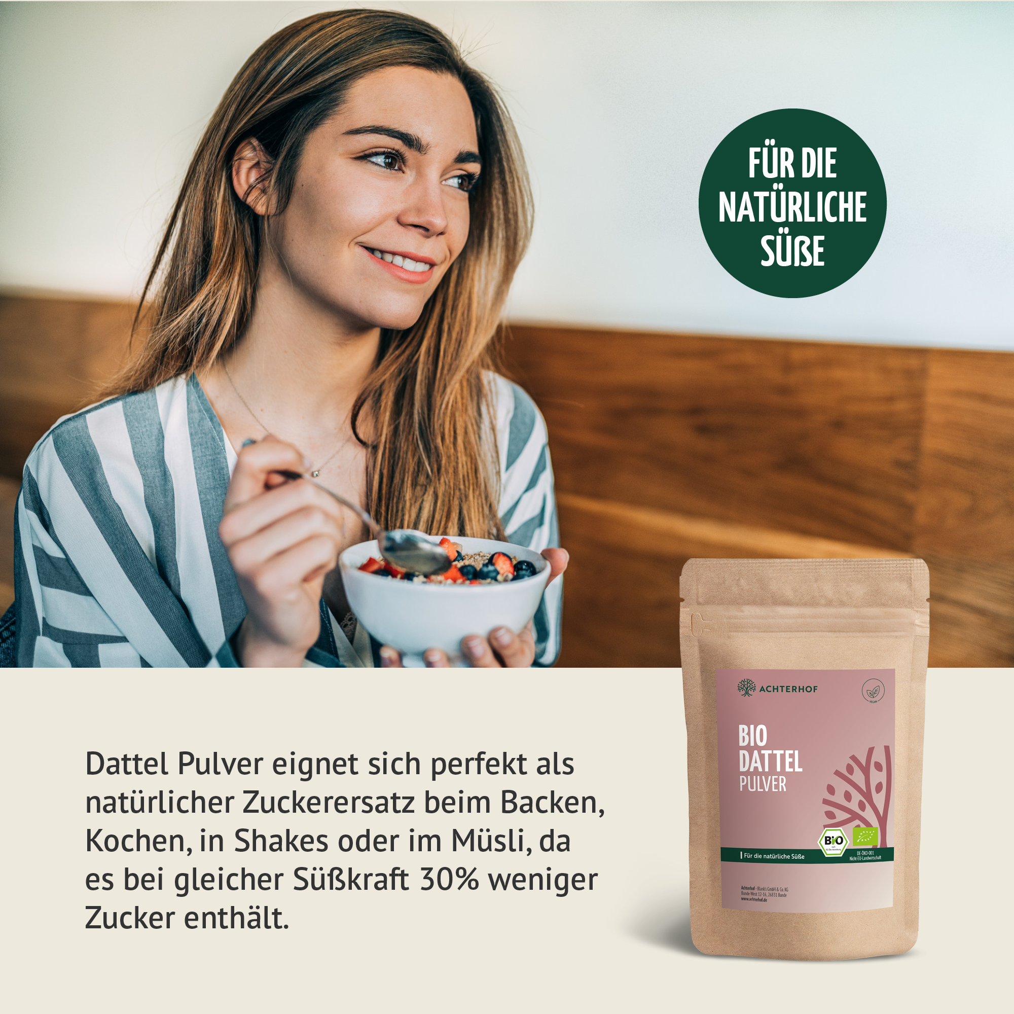 Bio Dattel Pulver (500g)