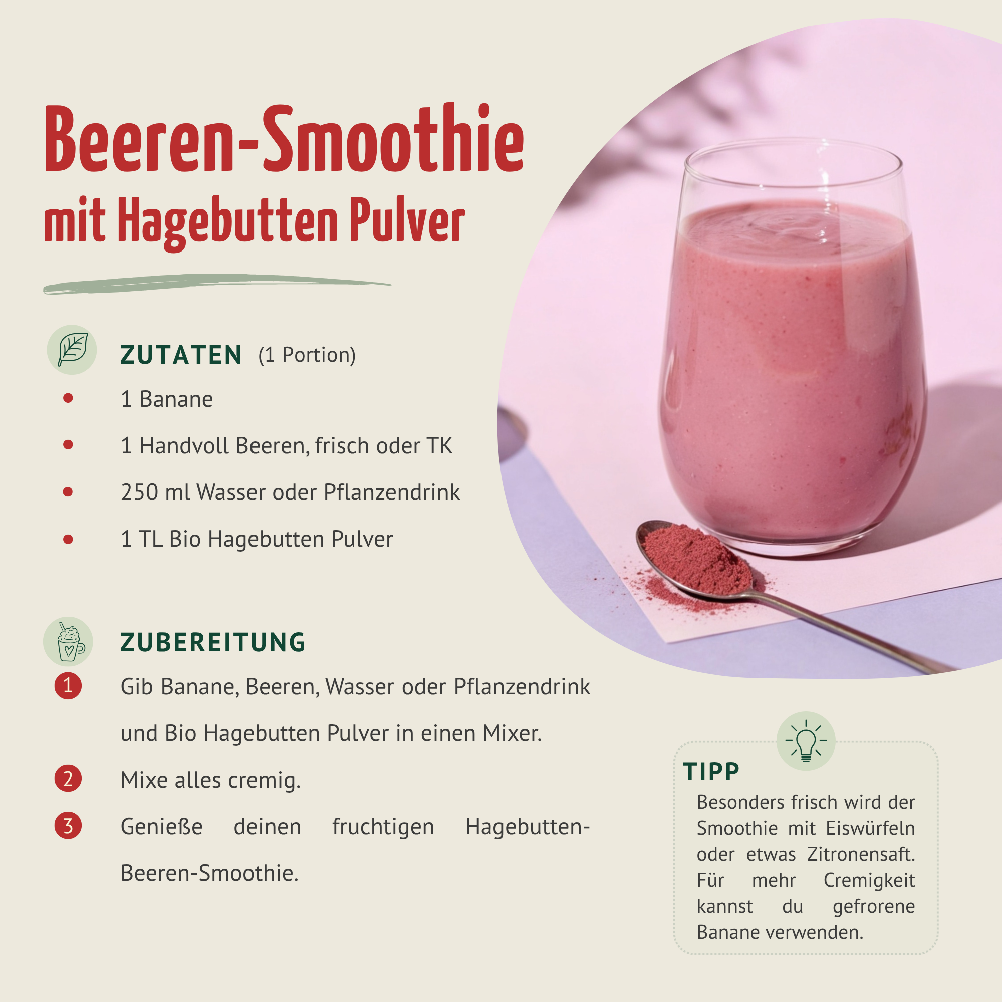 Bio Hagebutten Pulver (1000g)