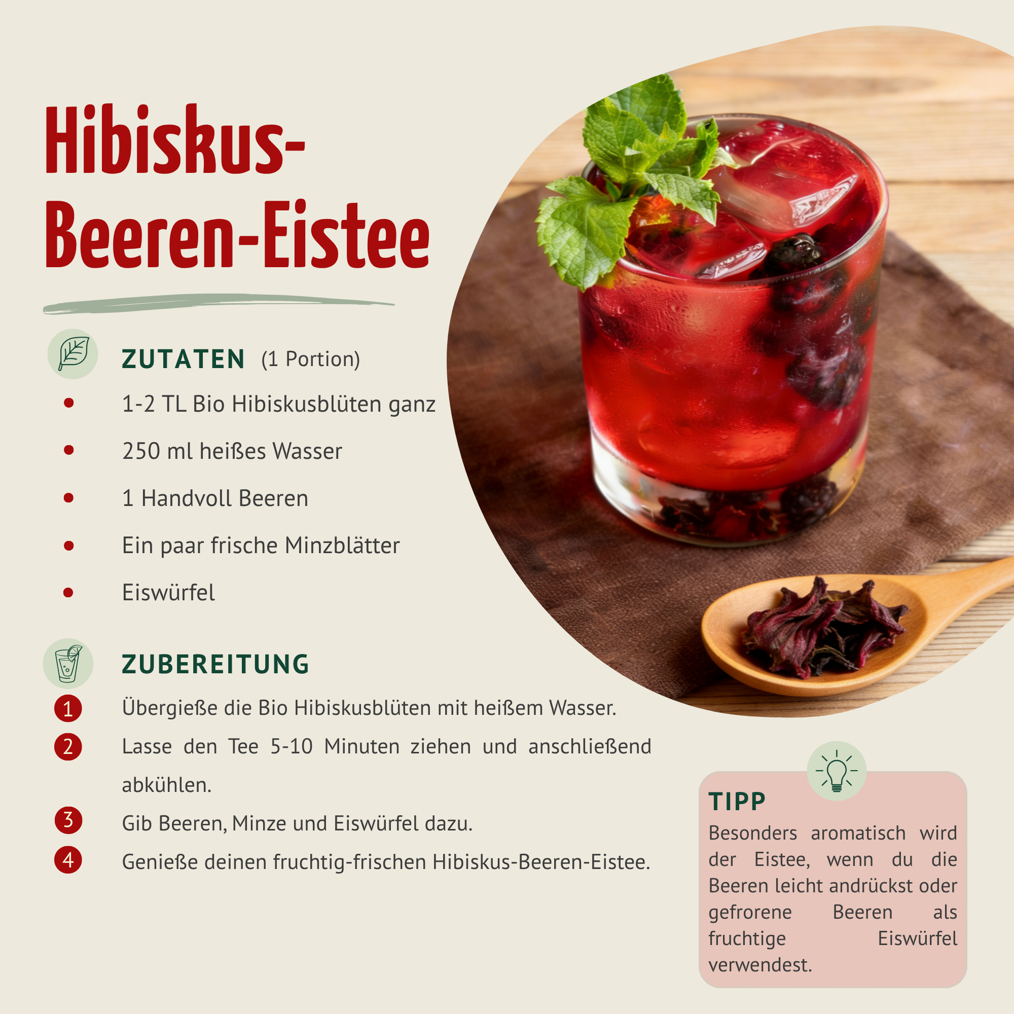 Bio Hibiskusblüten ganz (1000g)