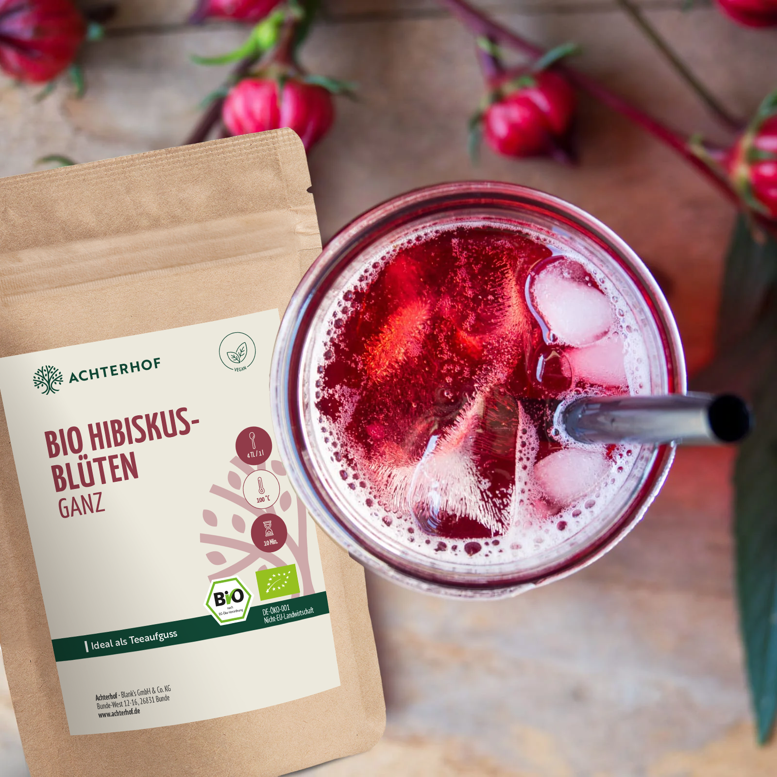 Hibiskusblüten ganz Bio (40g)