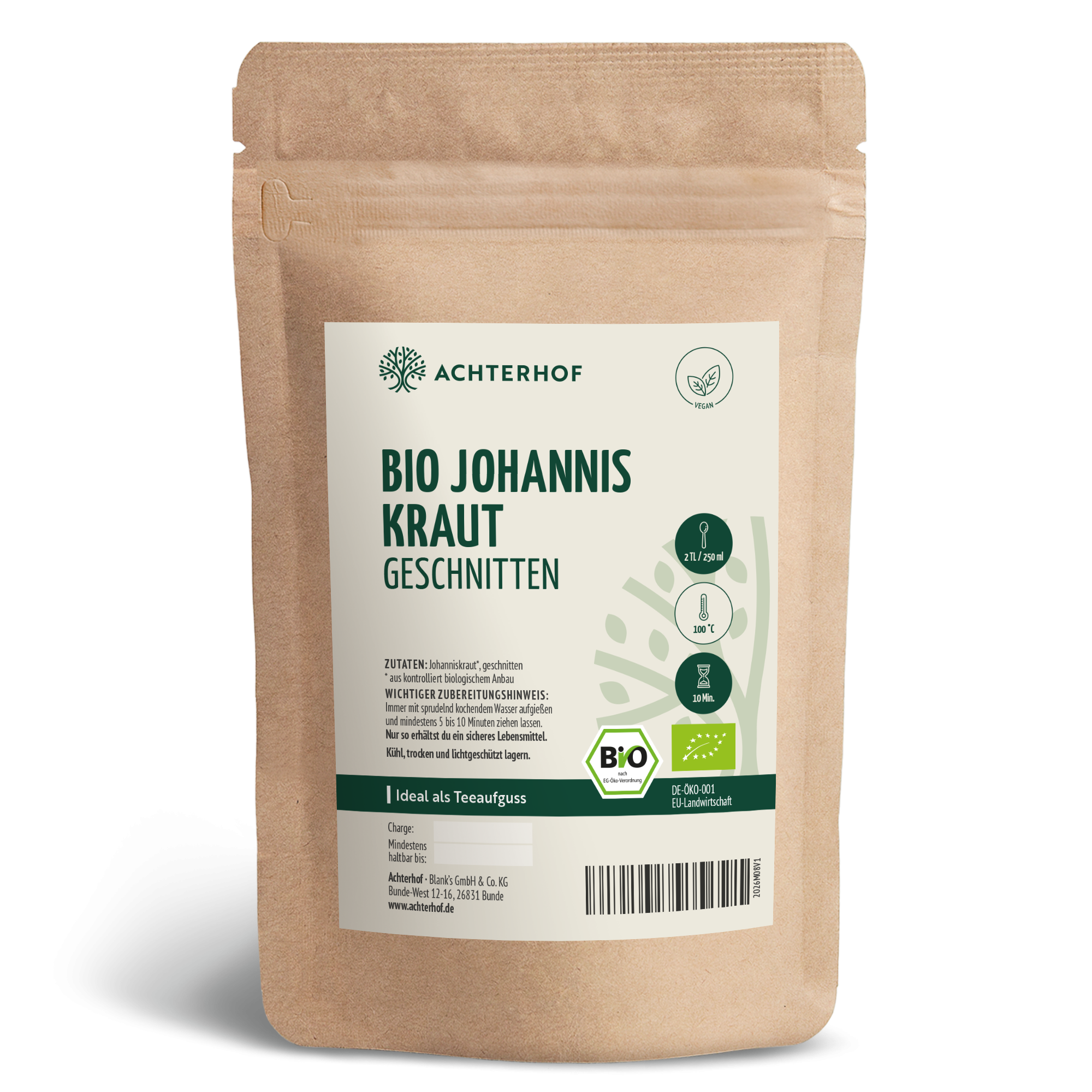 Johanniskraut geschnitten Bio (250g)
