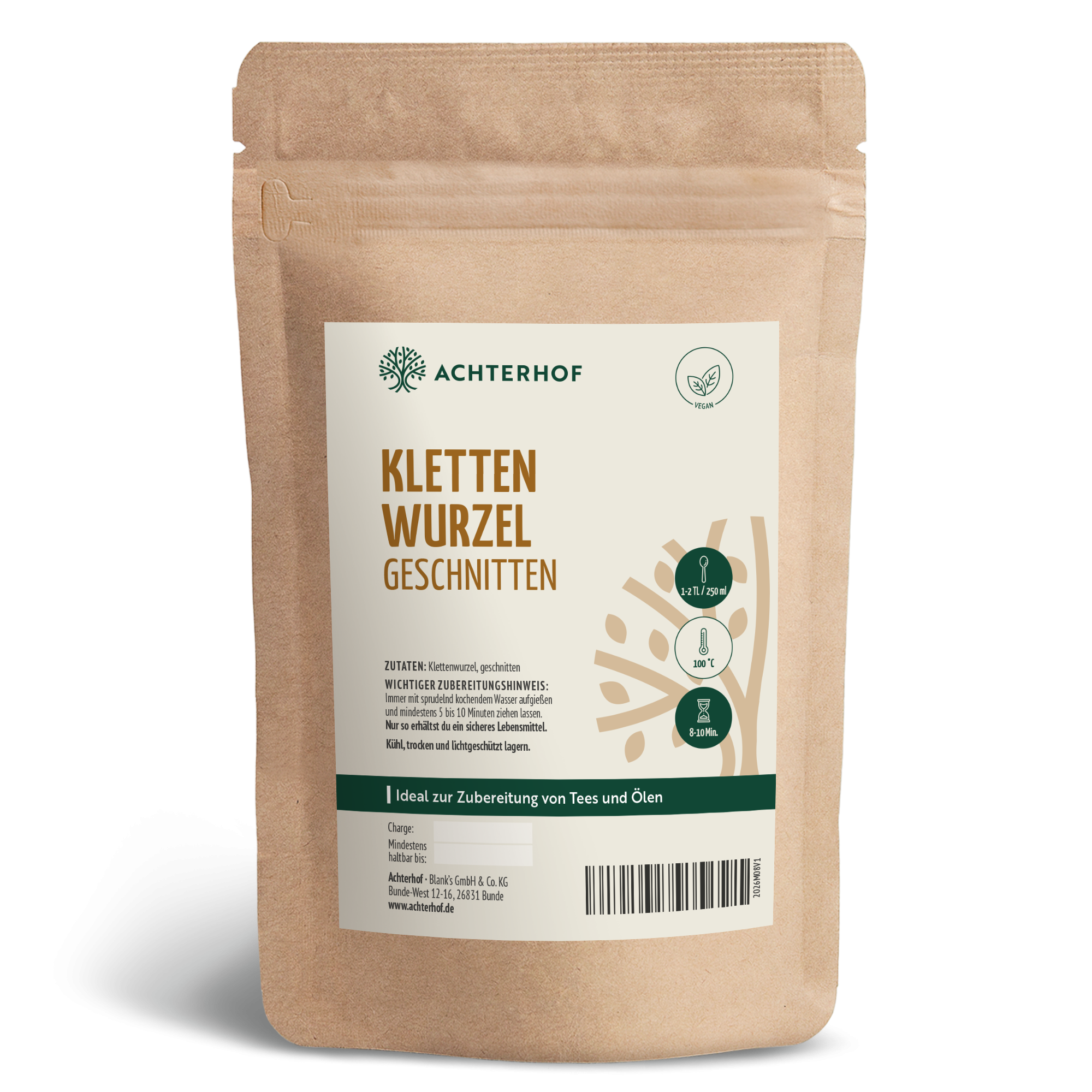 Klettenwurzel geschnitten (100g)