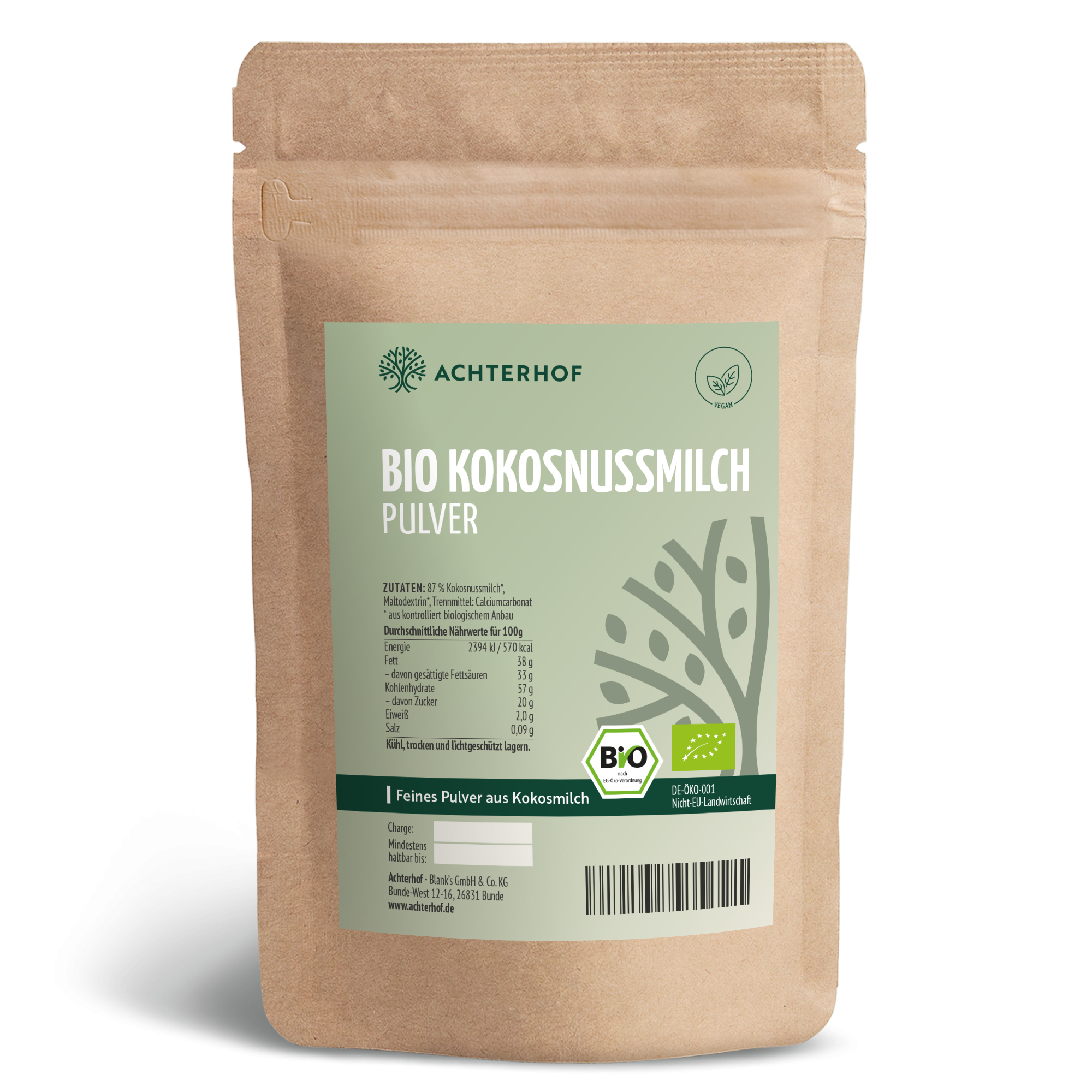 Bio Kokosnussmilch Pulver (500g)