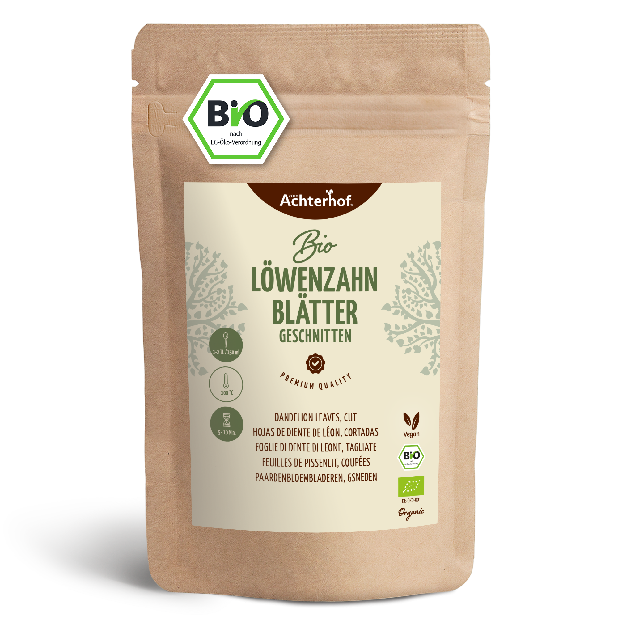 Löwenzahnblätter geschnitten Bio (500g)