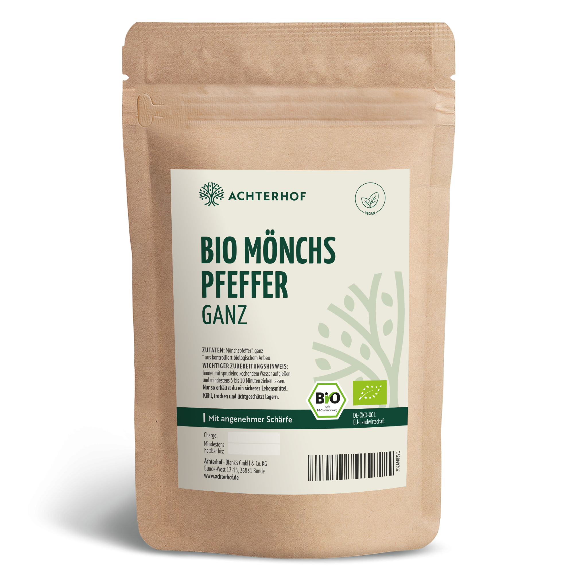 Mönchspfeffer ganz Bio (100g)