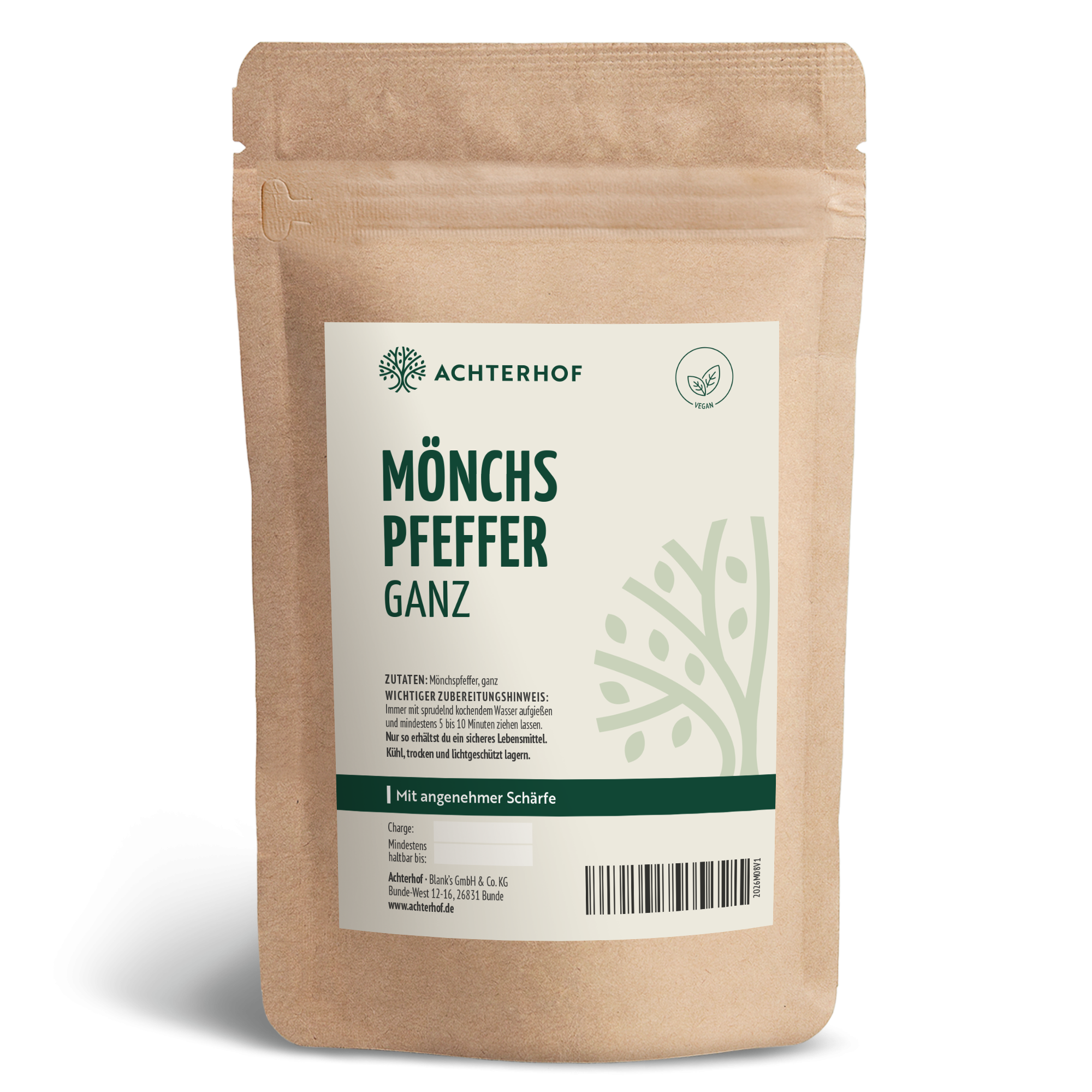 Mönchspfeffer ganz (1000g)