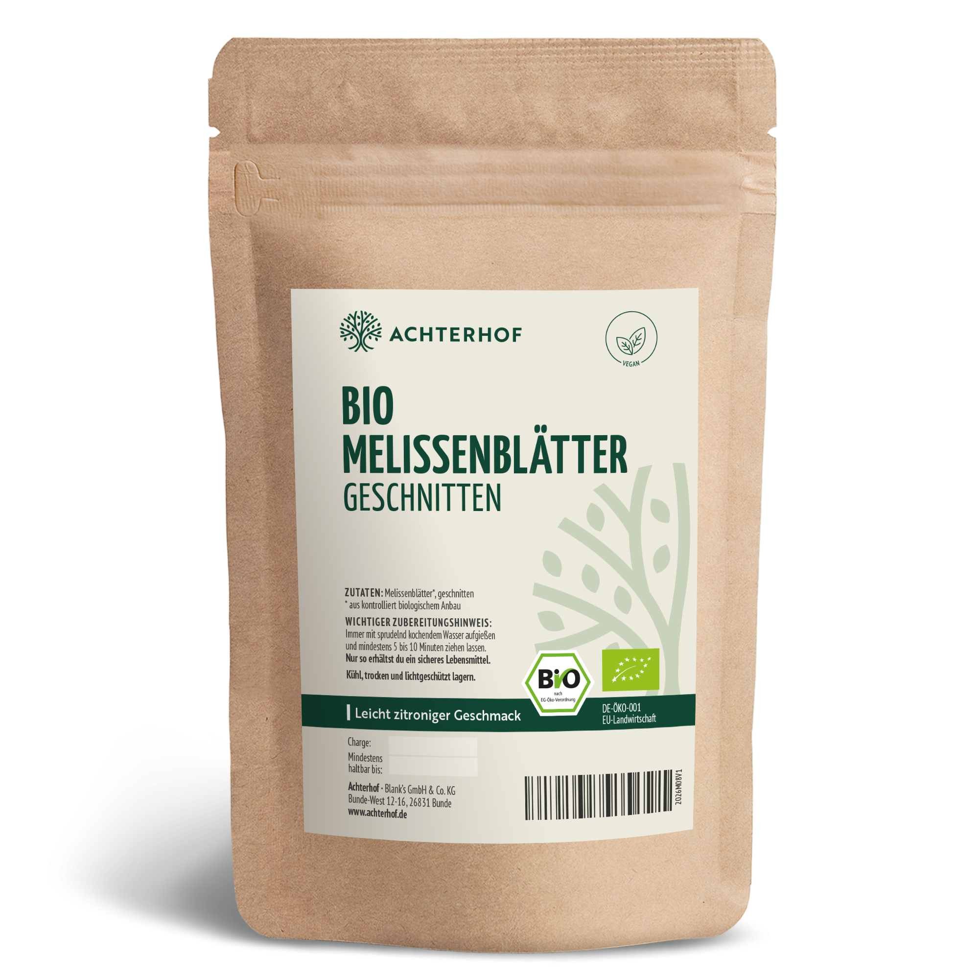 Melissenblätter geschnitten Bio (250g)