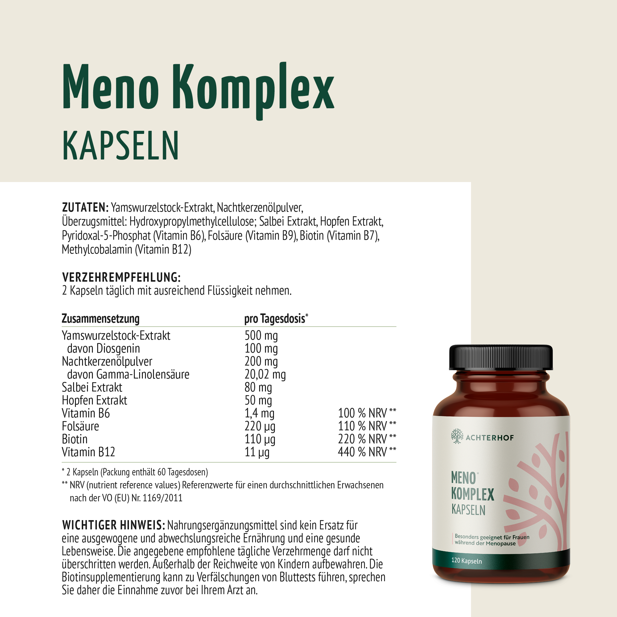 Meno Komplex (120 Kapseln)