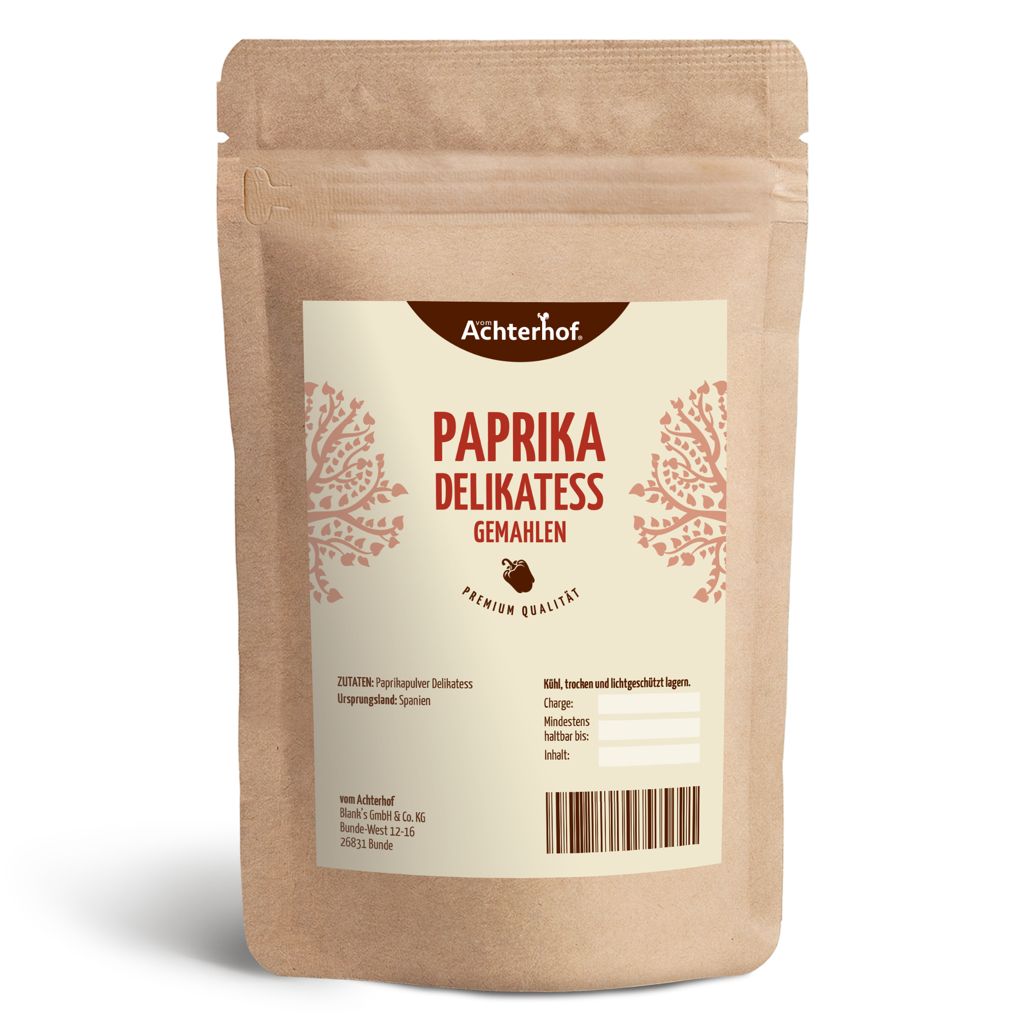 Paprika Delikatess gemahlen (500g)