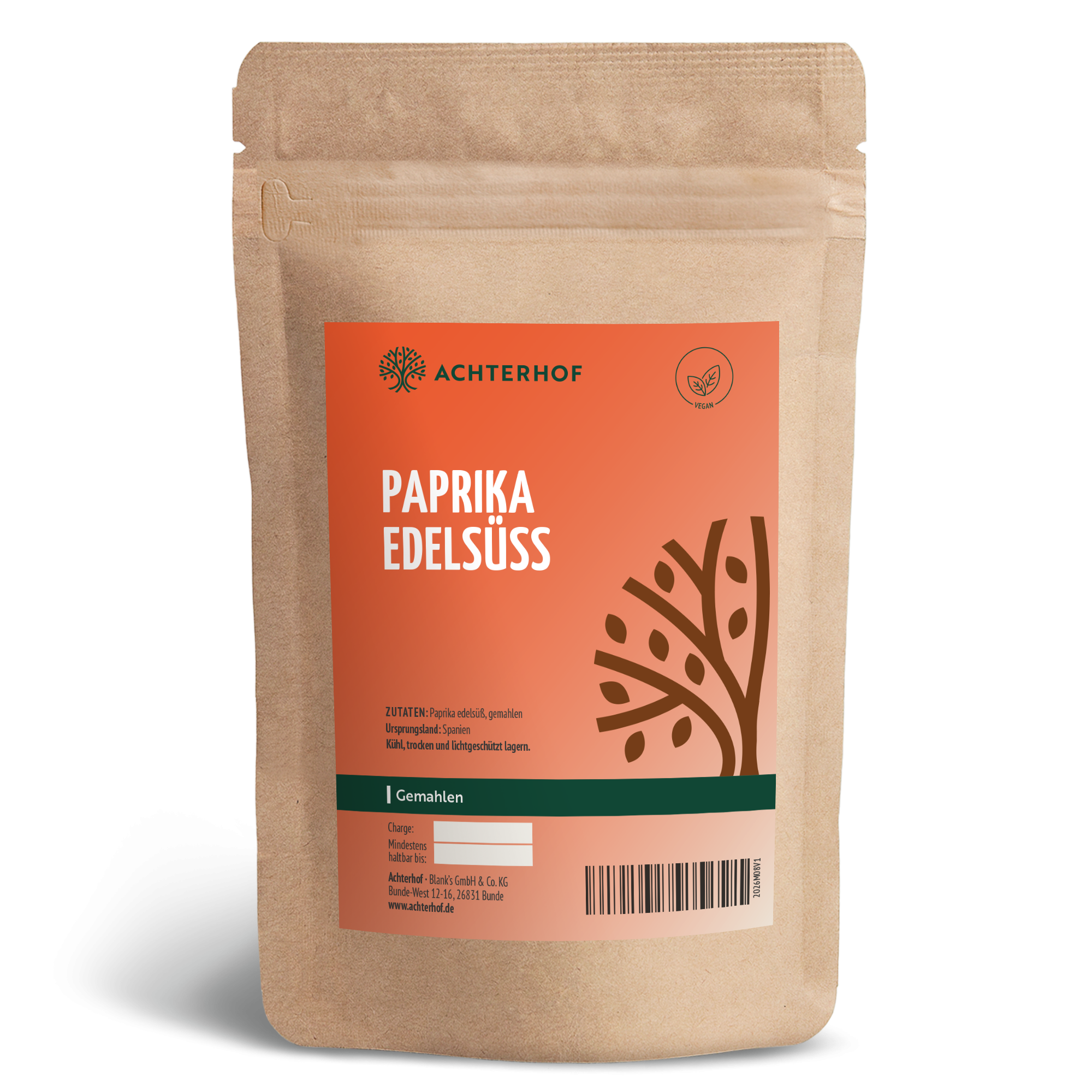 Paprika Edelsüss gemahlen (250g)