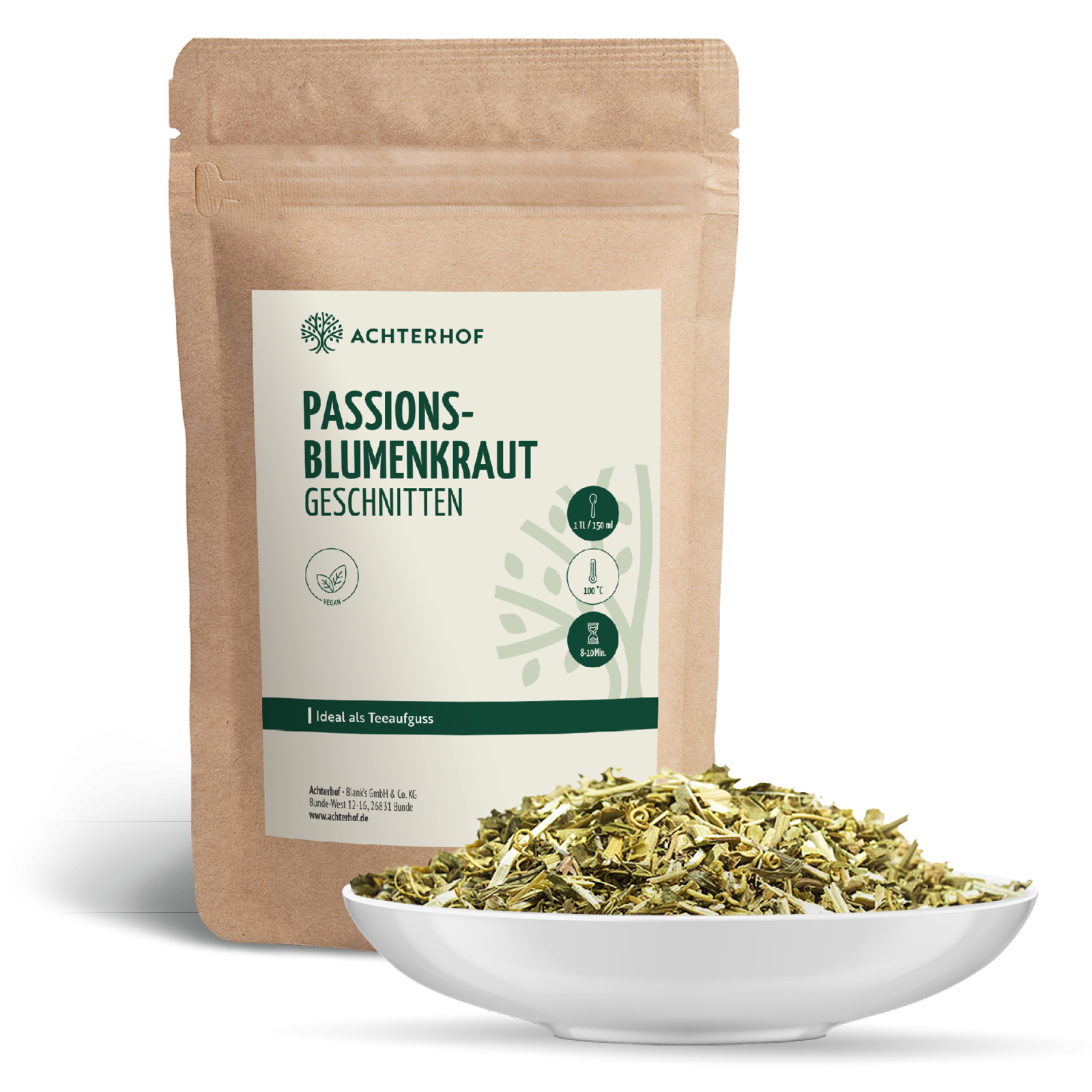 Passionsblumenkraut geschnitten (100g)