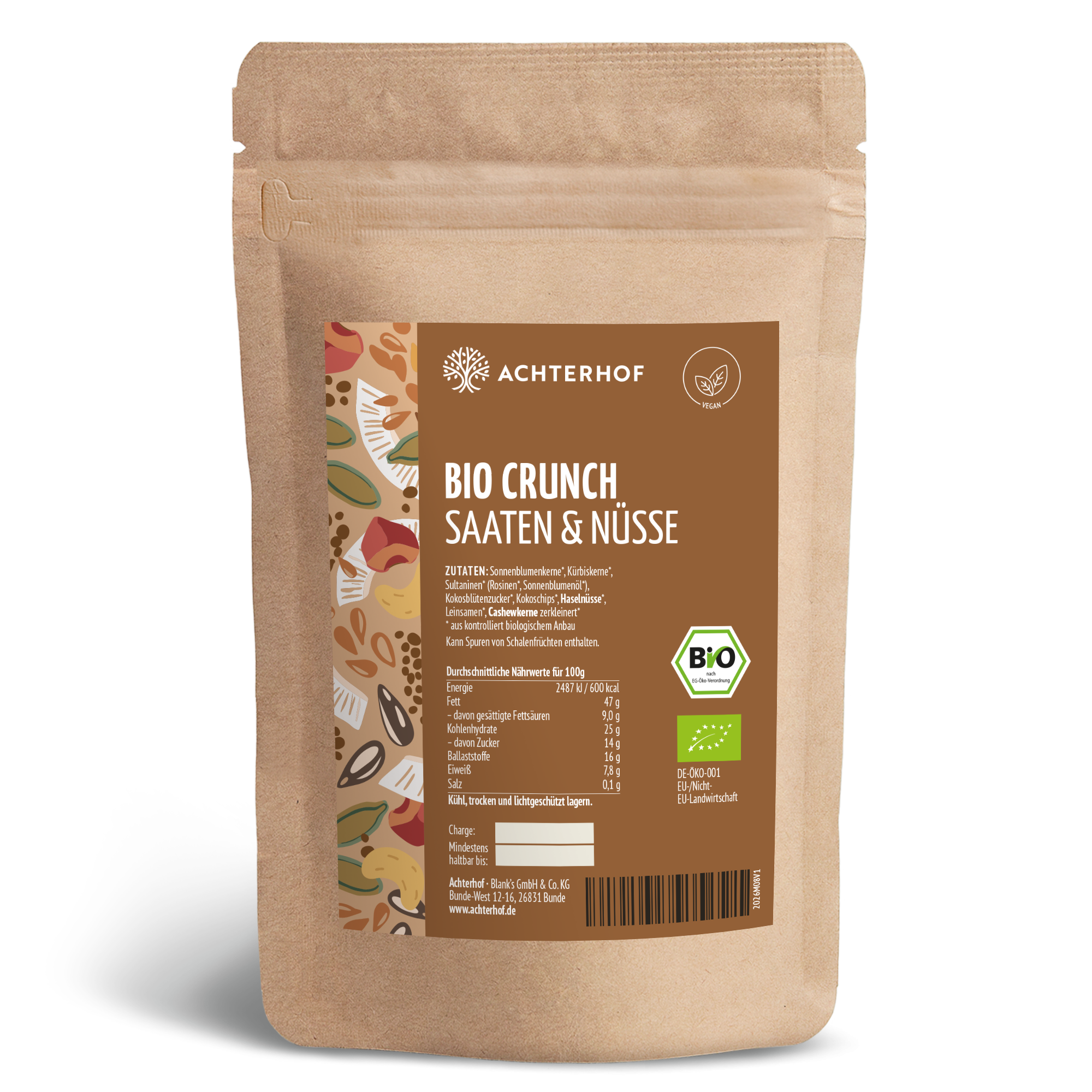 Bio Crunch Saaten & Nüsse (1000g)