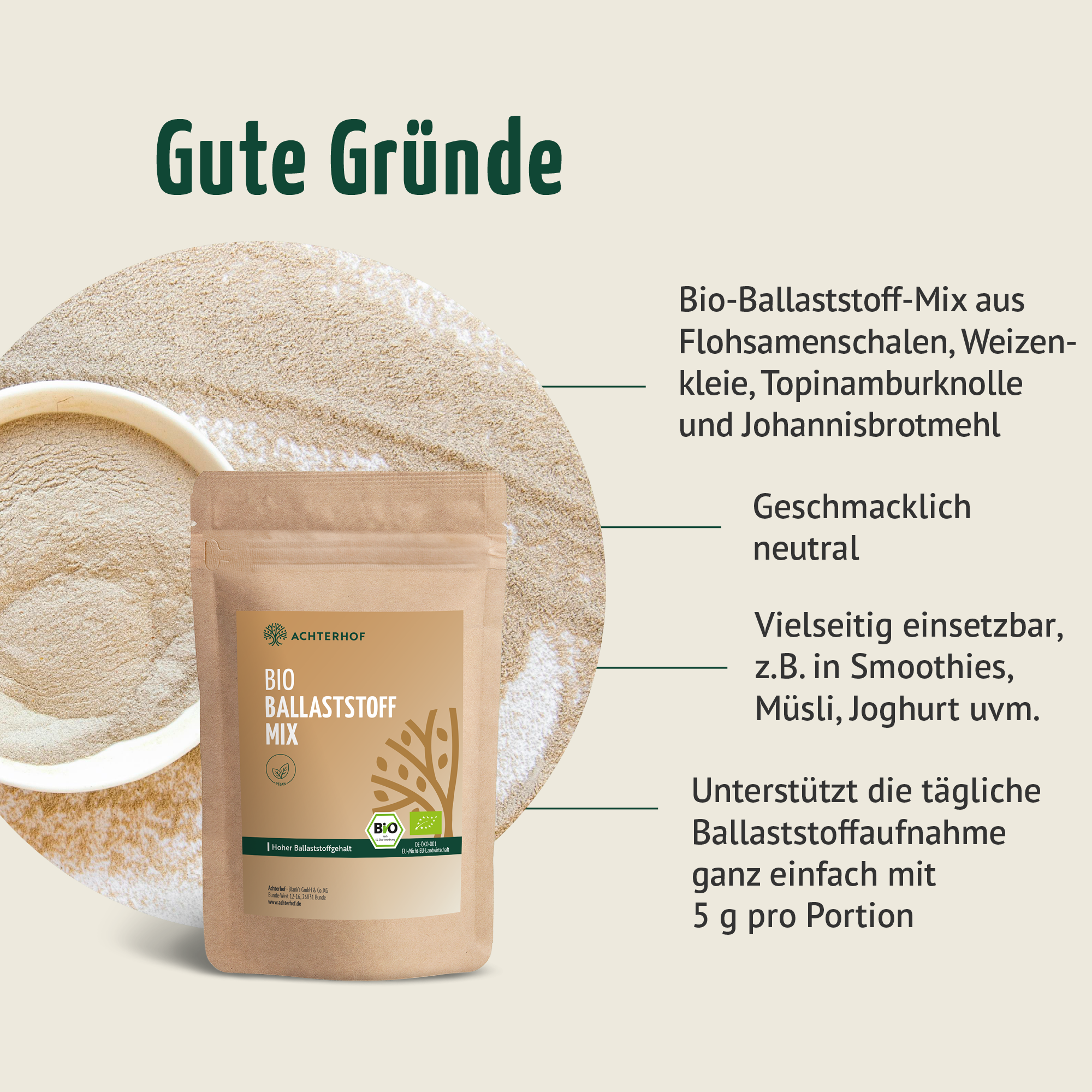 Bio Ballaststoff Mix (100g)