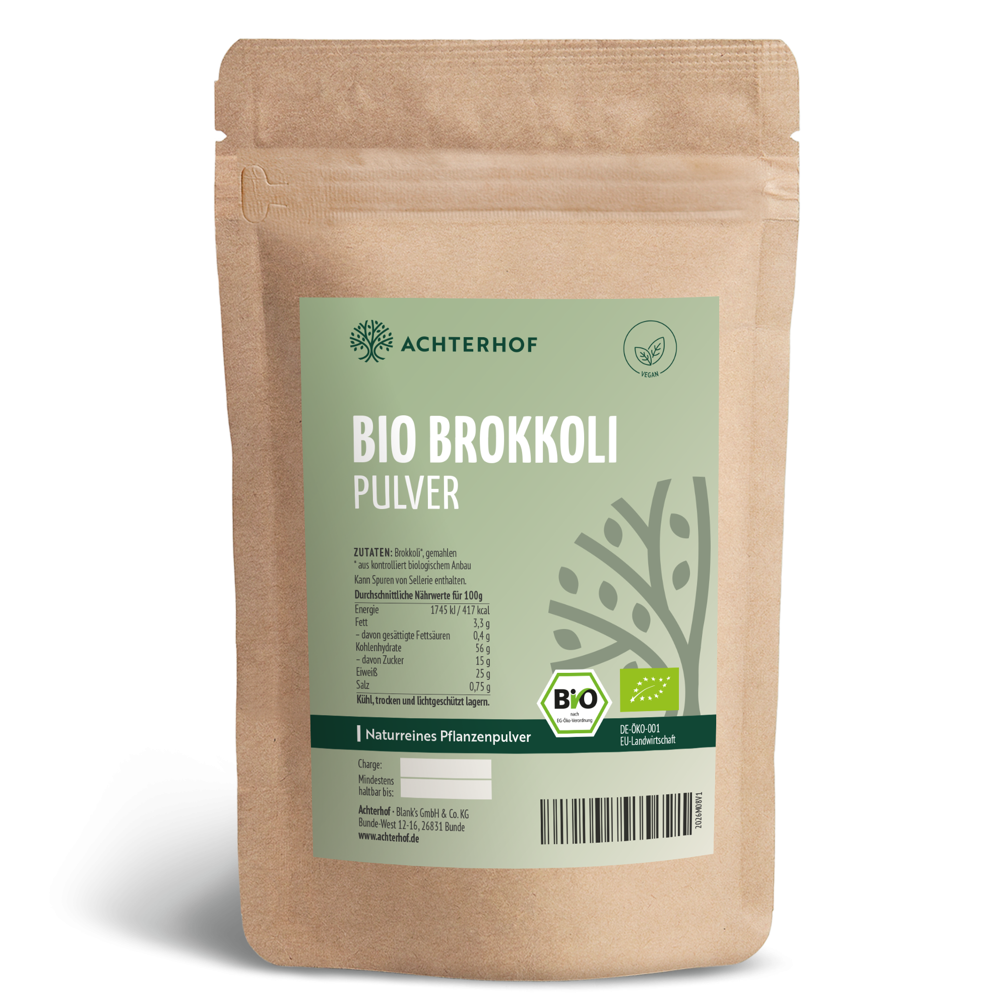Brokkoli Pulver Bio (100g)