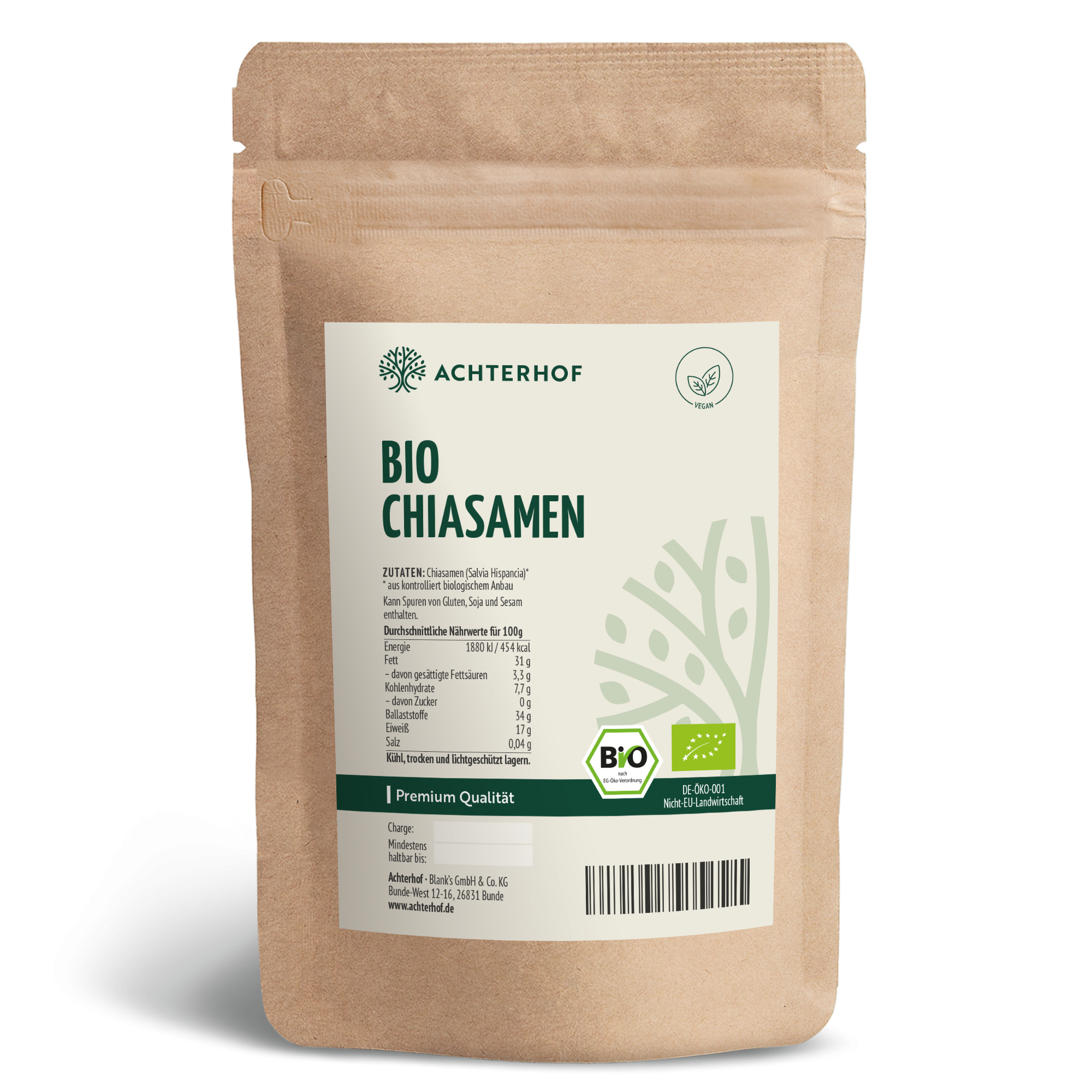 Bio Chiasamen schwarz (250g)