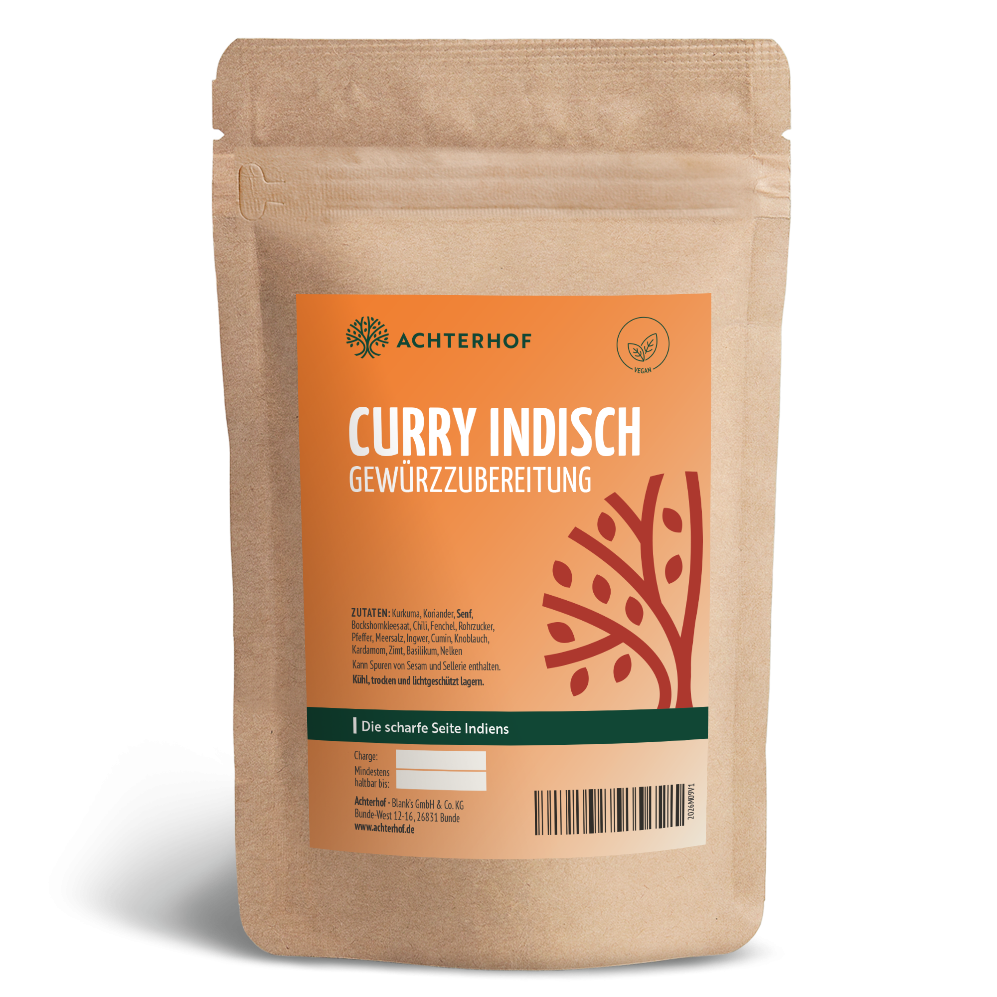 Curry Indisch Gewürzzubereitung (500g)