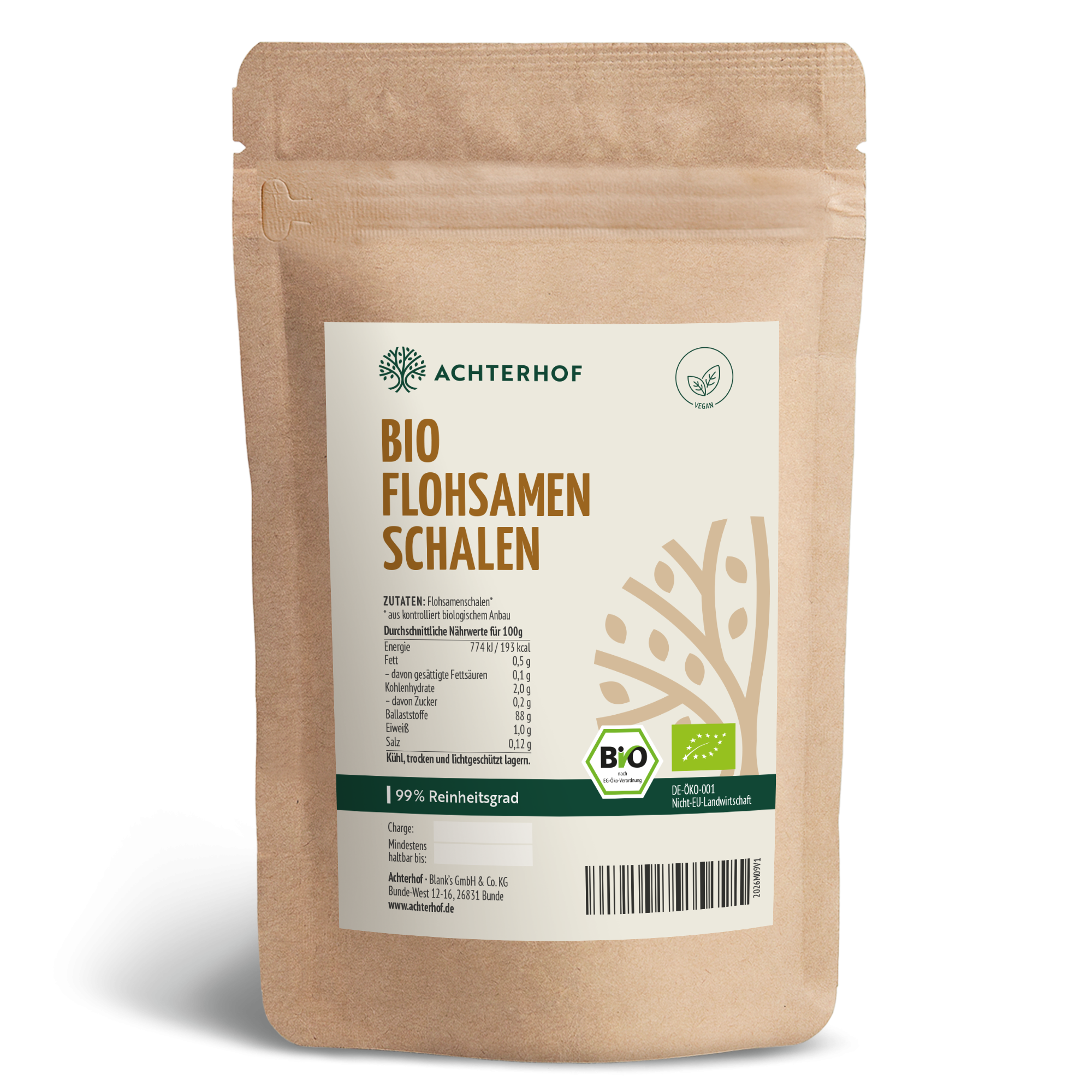 Flohsamenschalen Bio (500g)