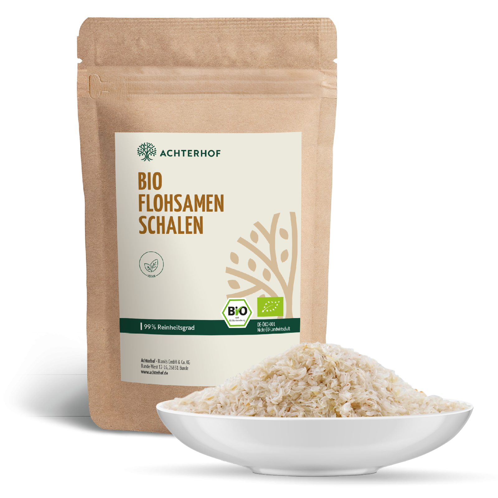 Flohsamenschalen Bio (1000g)