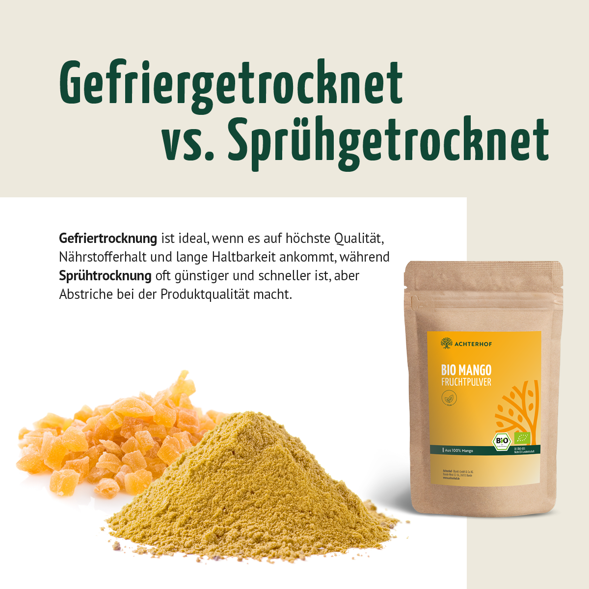Bio Mango Fruchtpulver (250g)
