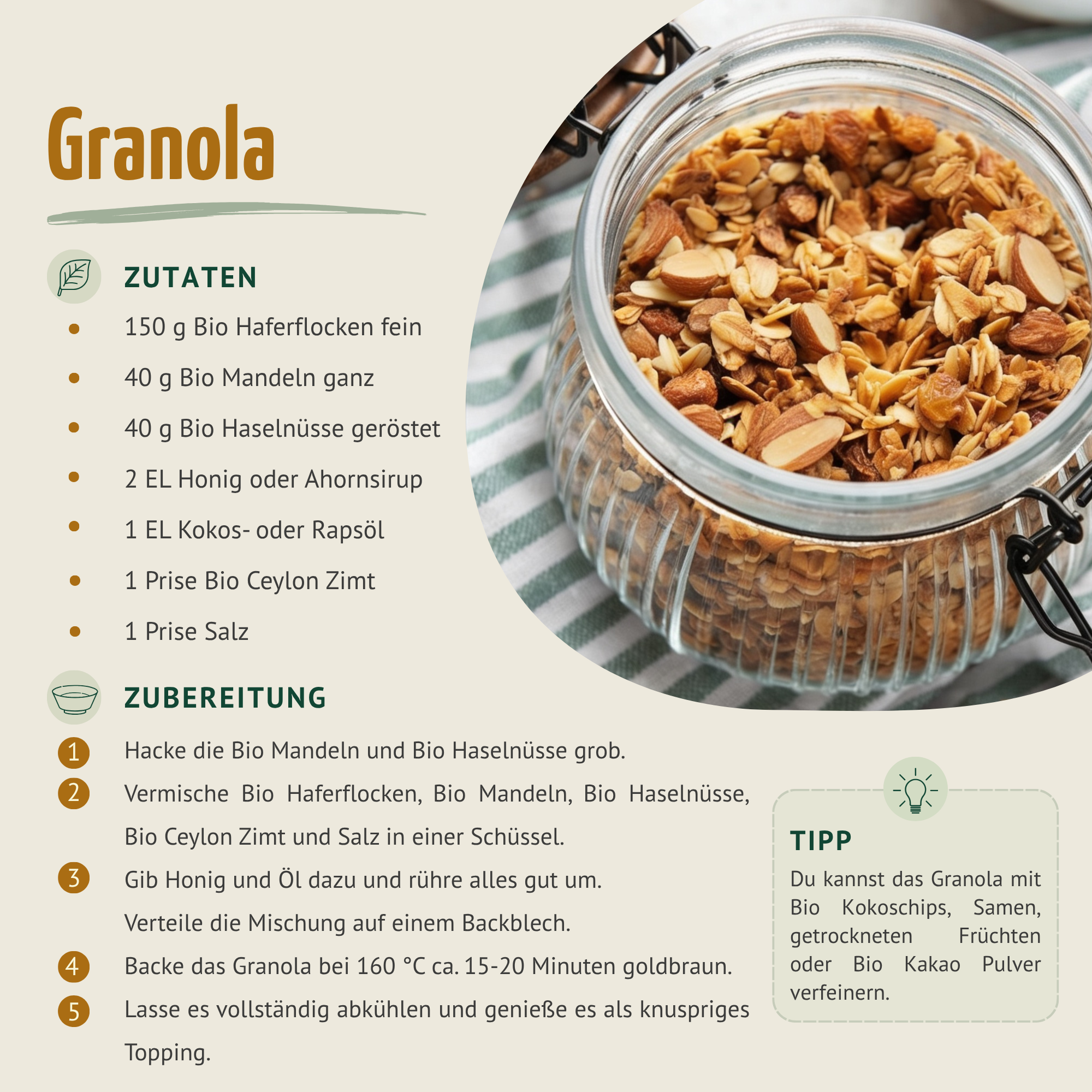 Bio Haselnüsse geröstet (500g)