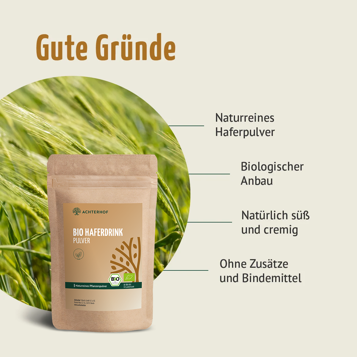 Bio Haferdrink Pulver (500g)