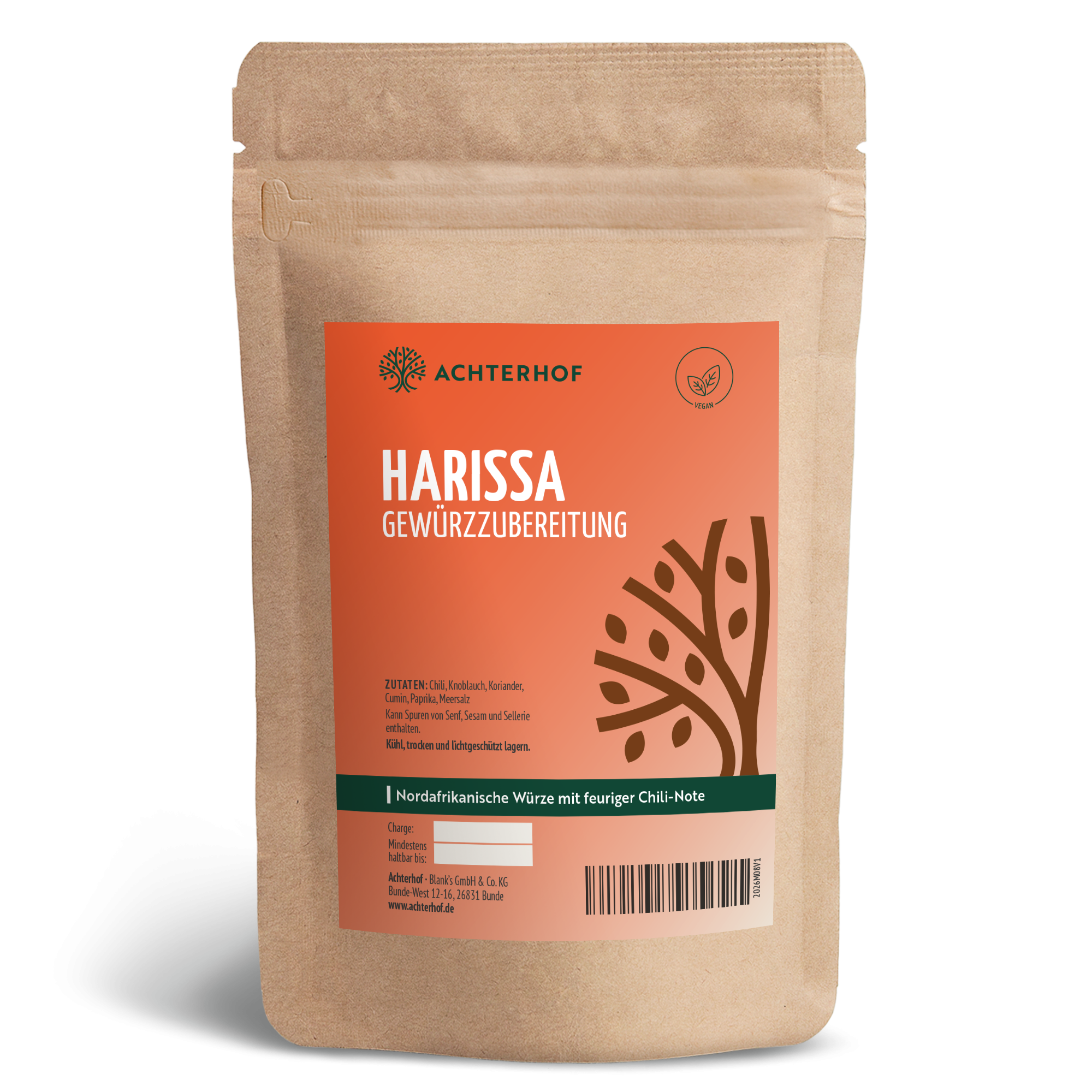 Harissa Gewürzzubereitung (250g)