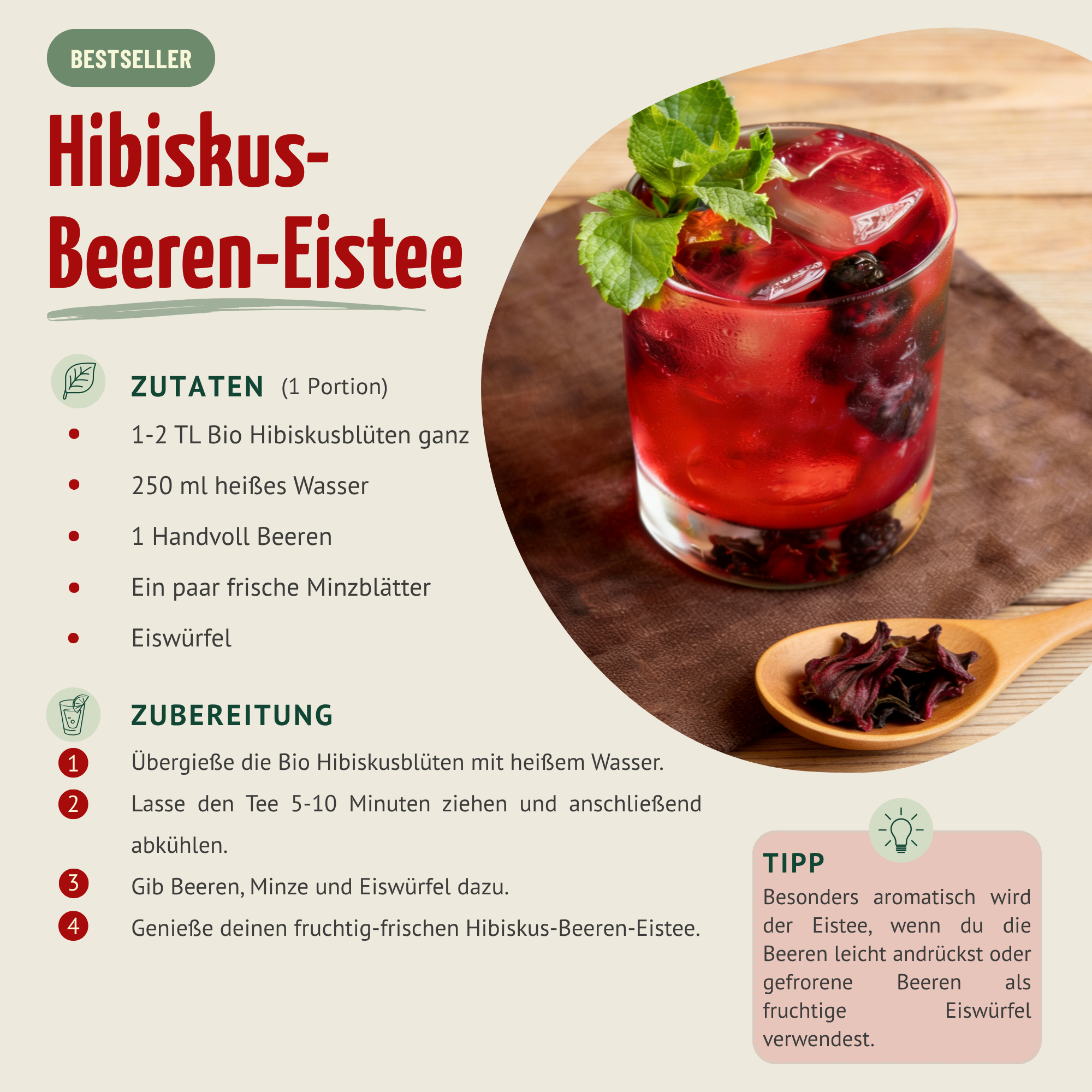 Hibiskusblüten ganz Bio (40g)
