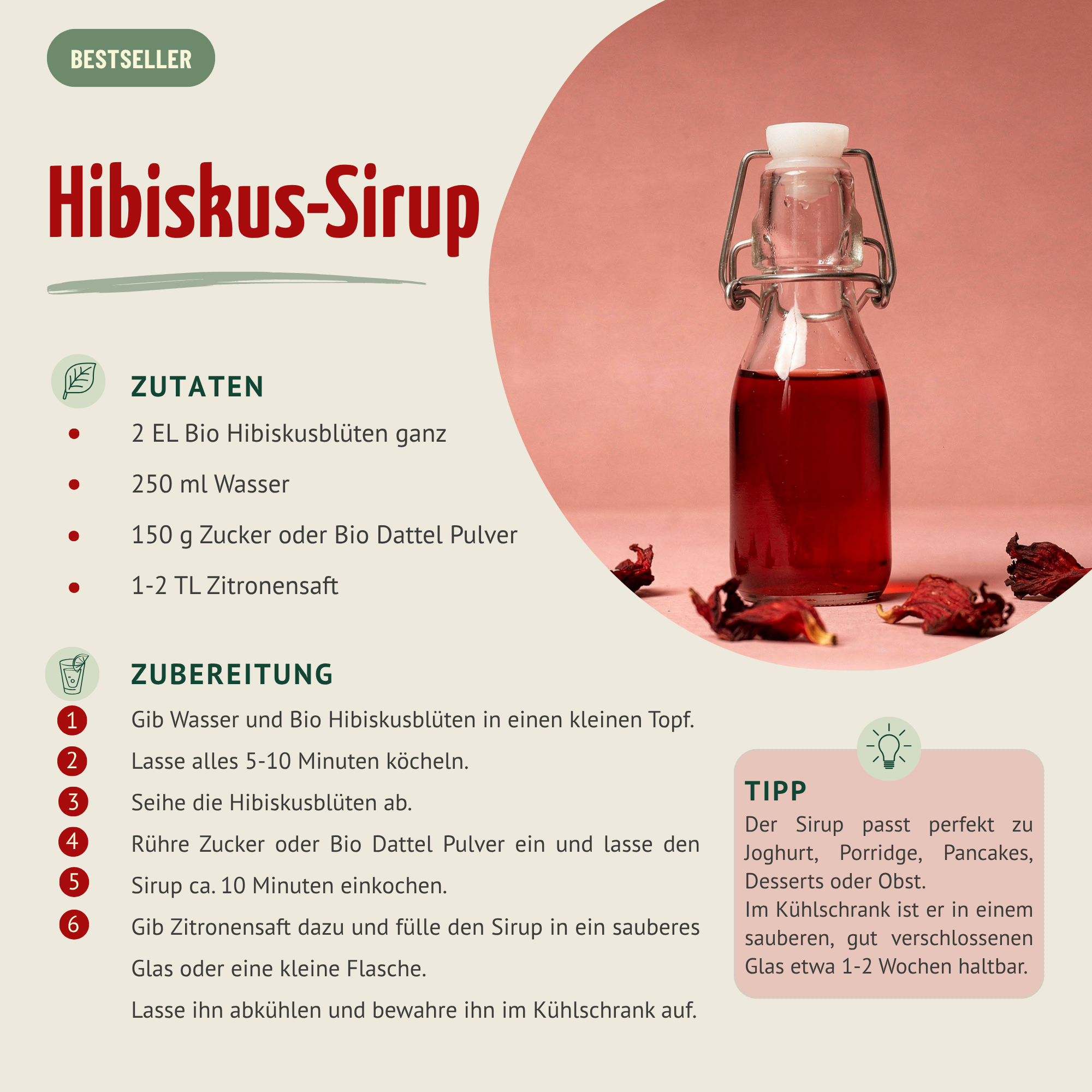 Hibiskusblüten ganz Bio (40g)