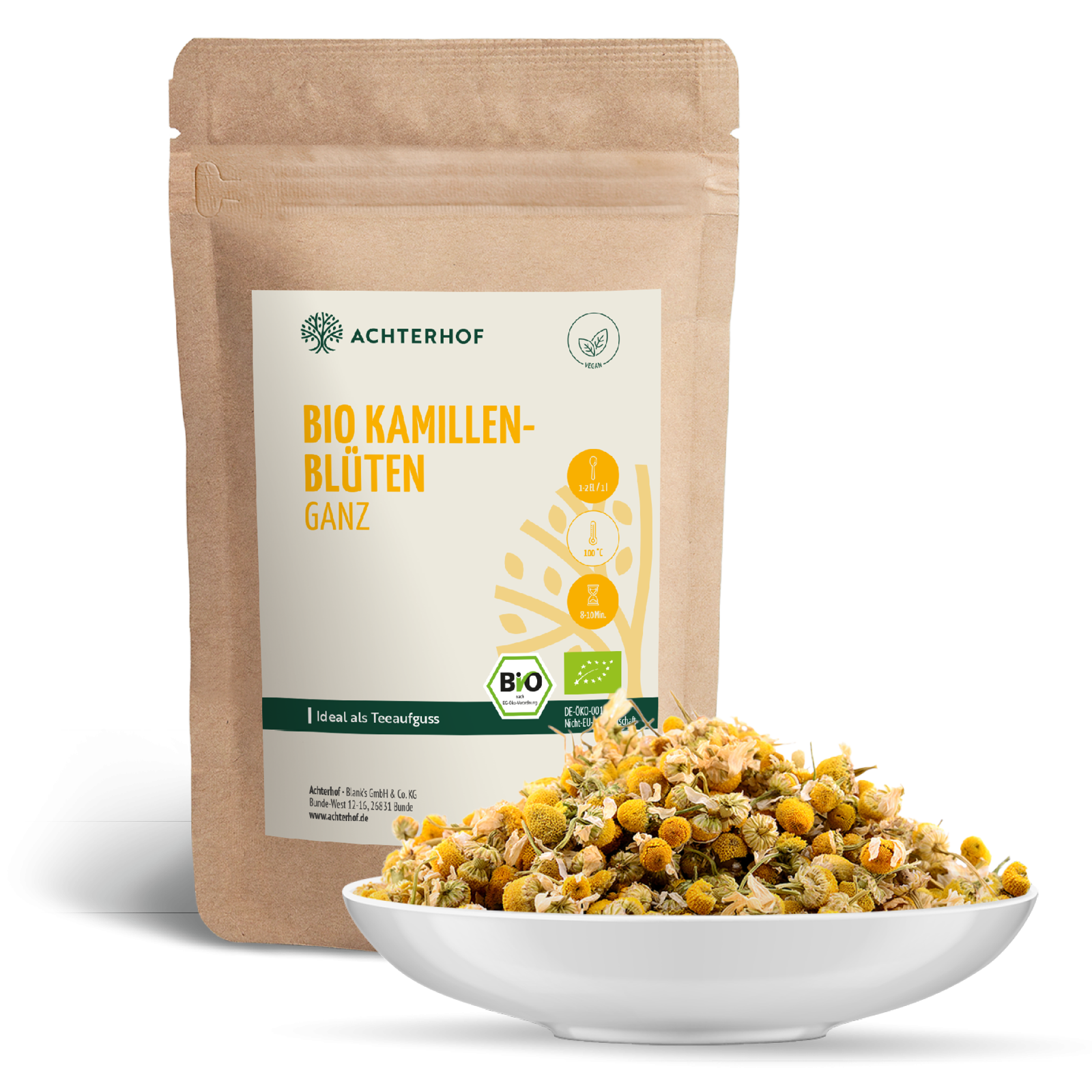 Kamillenblüten ganz Bio (1000g)