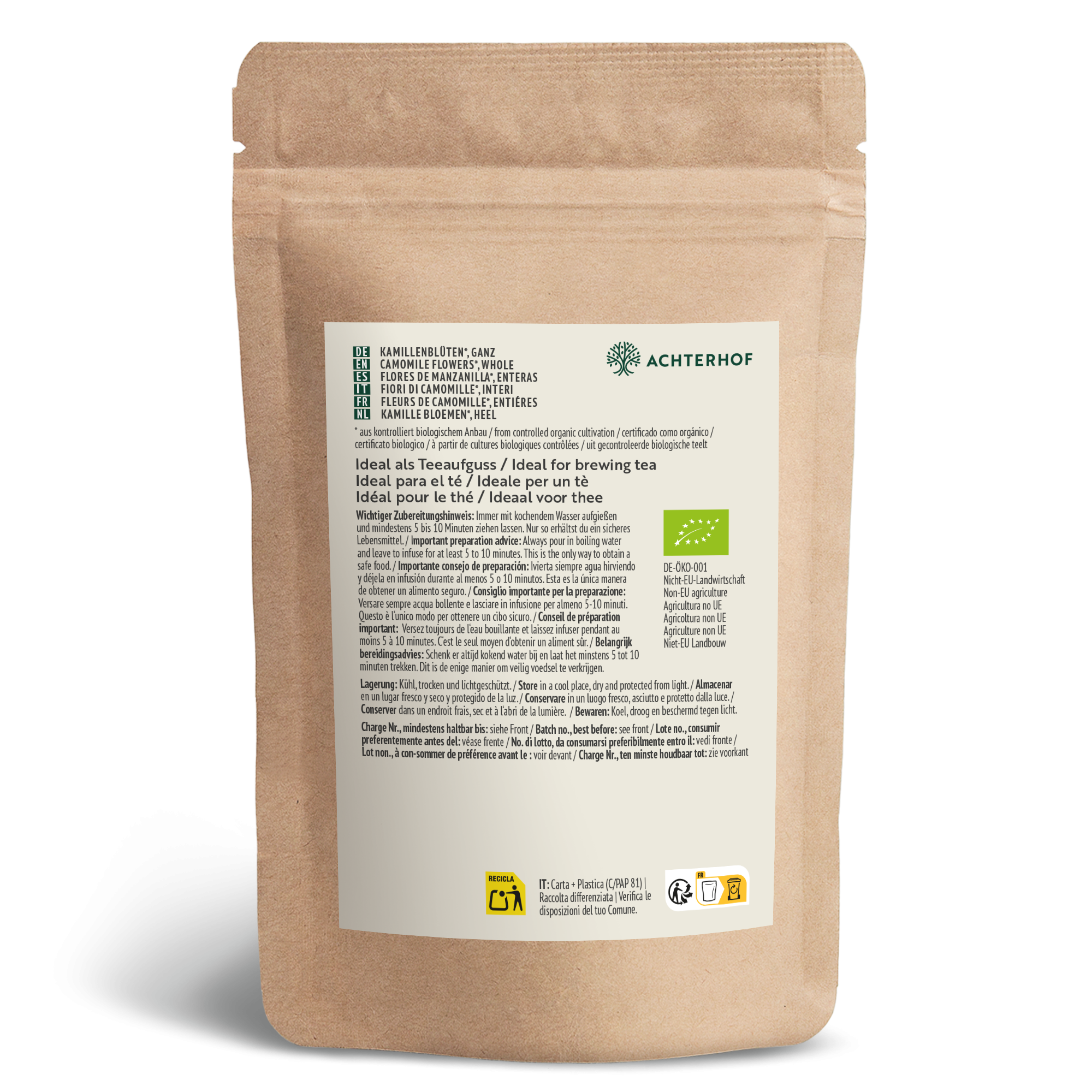 Kamillenblüten ganz Bio (1000g)