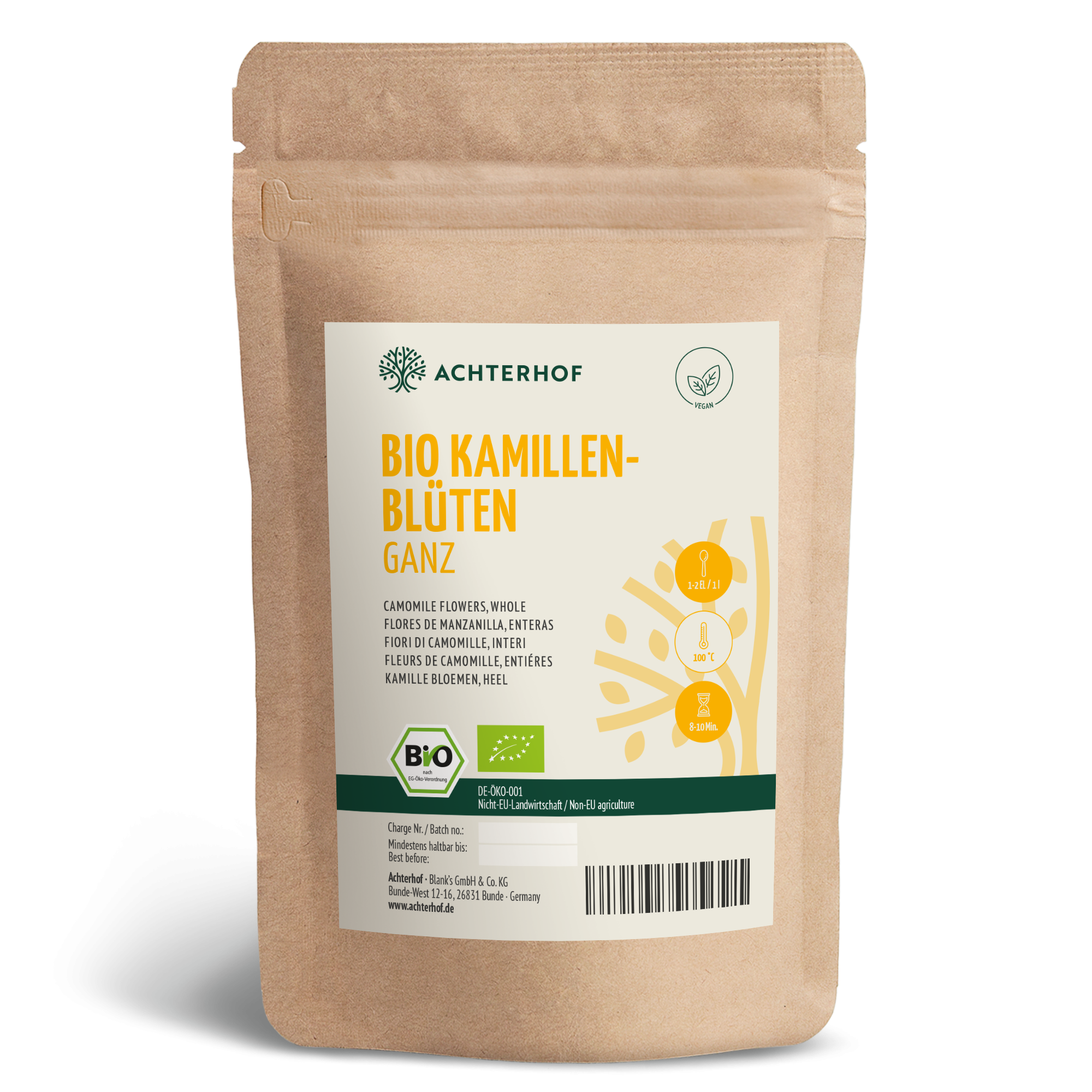 Kamillenblüten ganz Bio (500g)