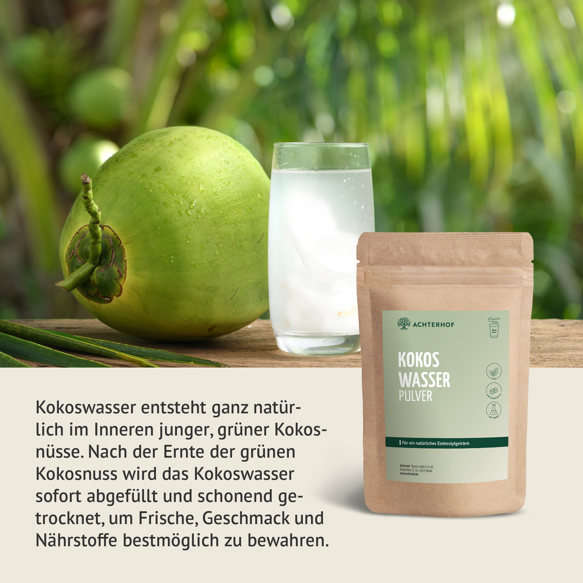 Kokoswasser Pulver (1000g)