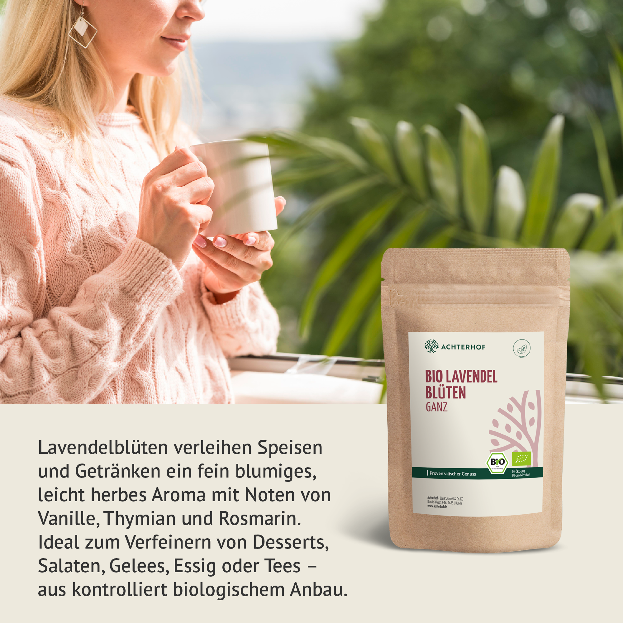 Lavendelblüten ganz Bio (250g)