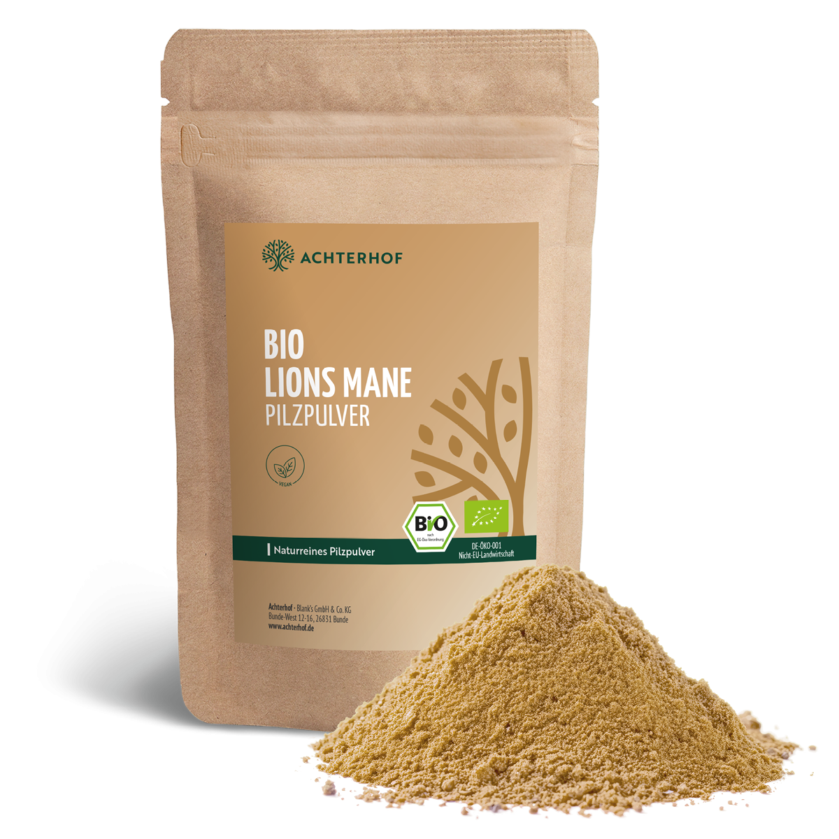 Bio Lions Mane Pilzpulver (250g)