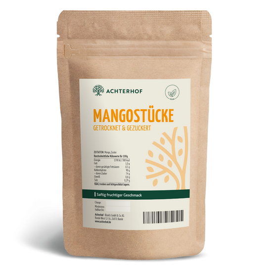 Mangostücke getrocknet & gezuckert (250g)