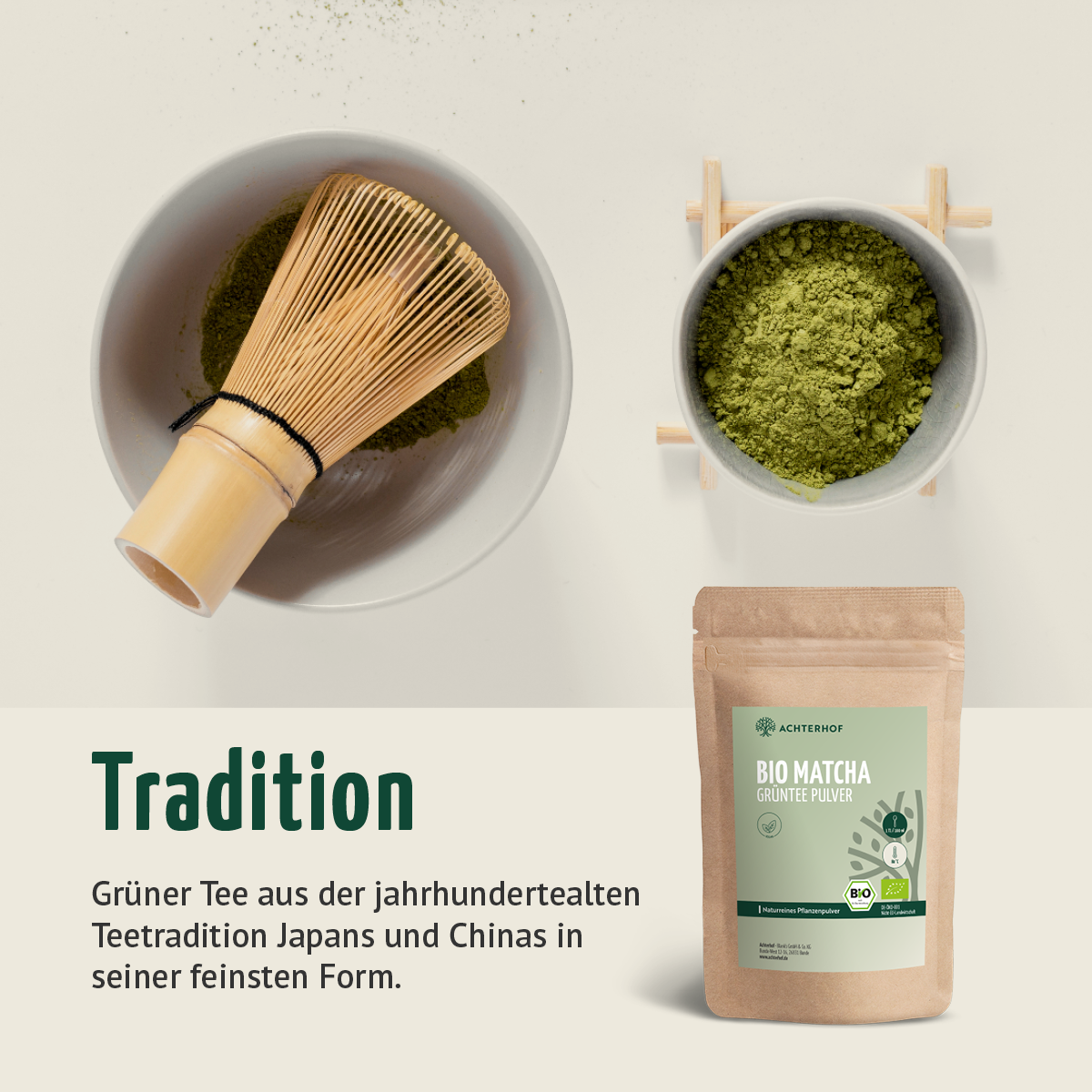 Bio Matcha Grüntee Pulver (100g)