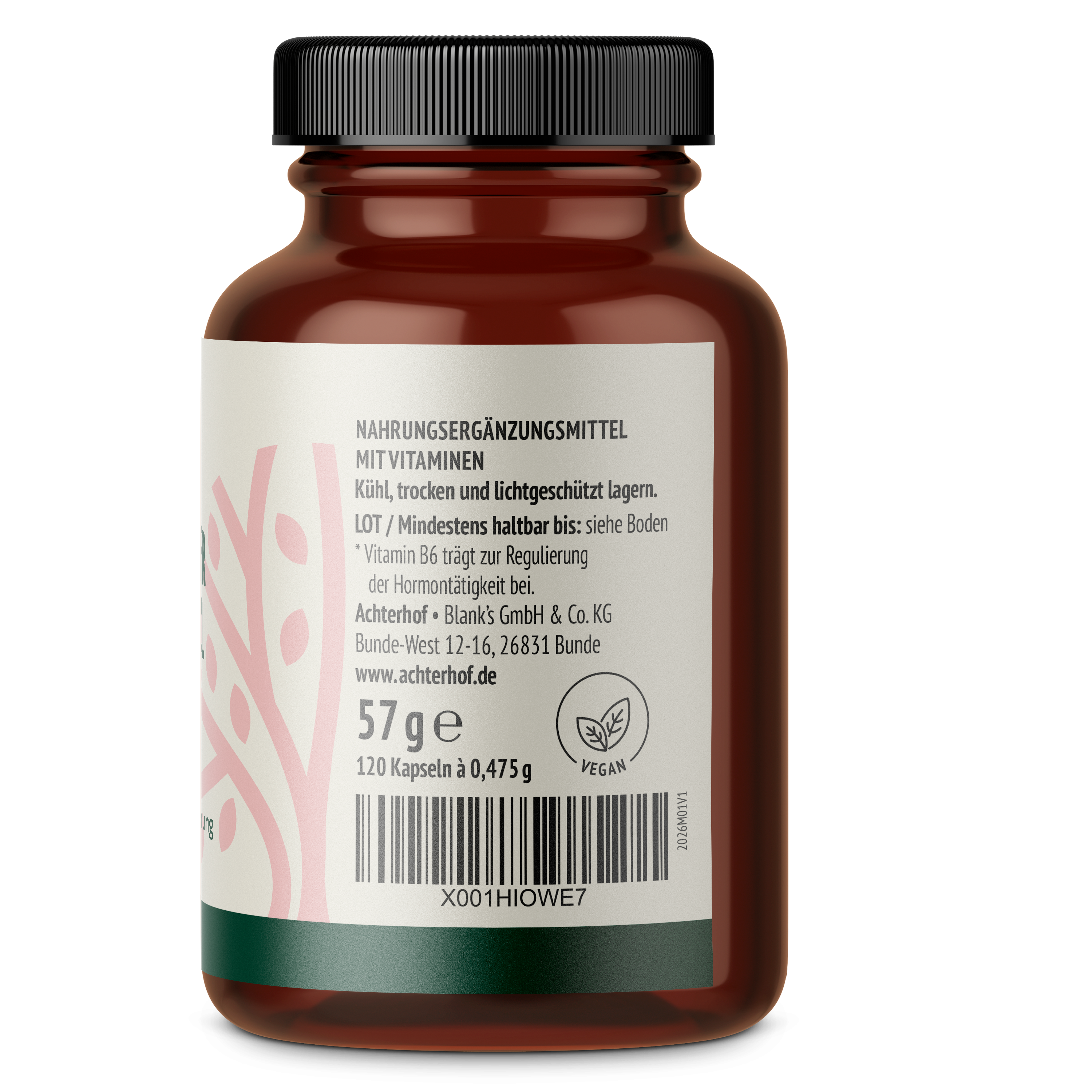 Mönchspfeffer + Yamswurzel Kapseln (120 Kapseln)