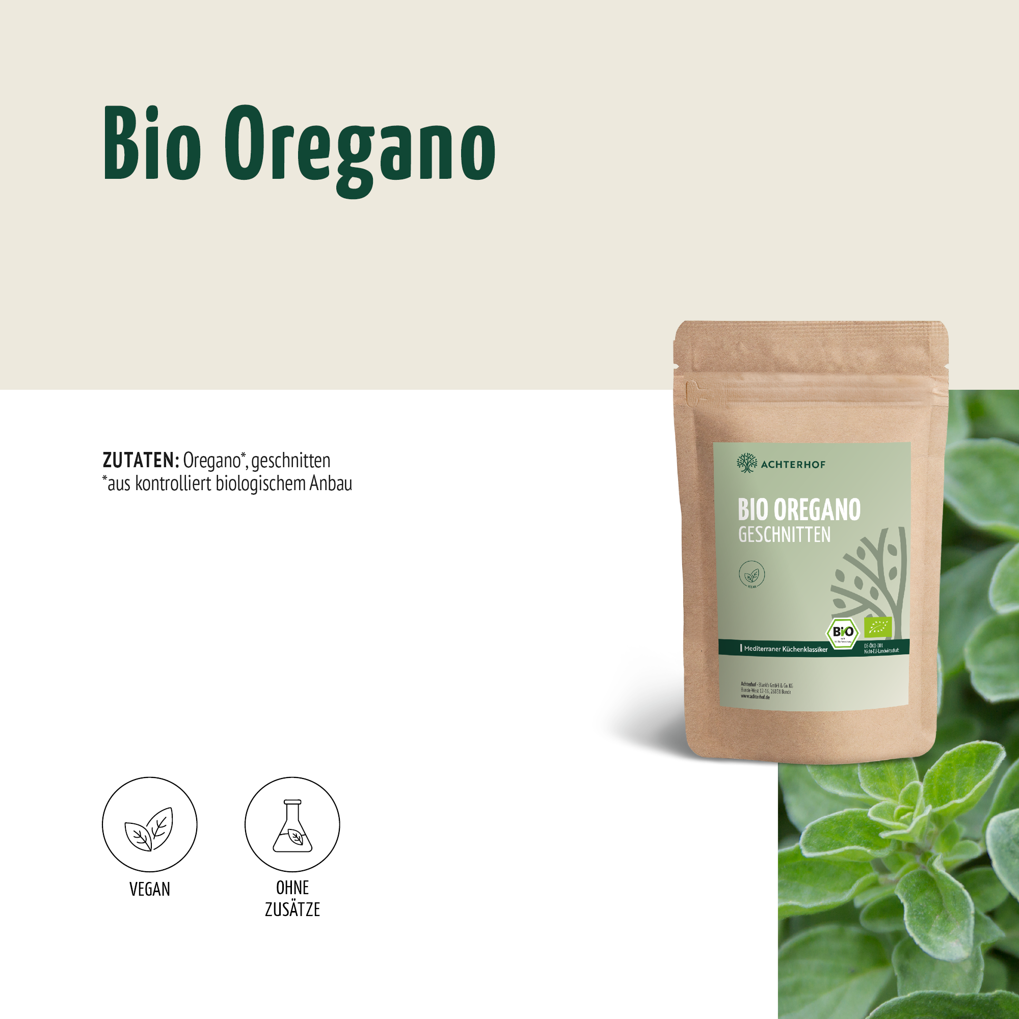 Oregano geschnitten Bio (1000g)