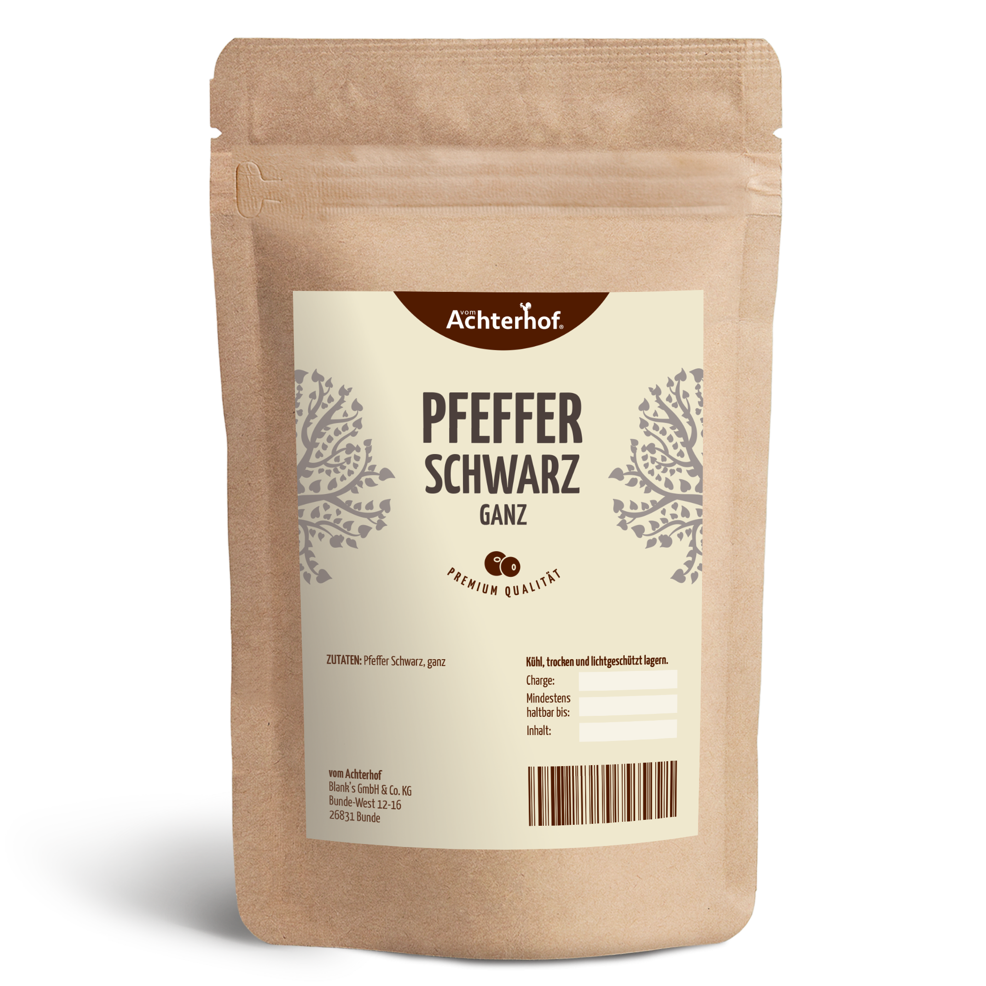 Pfeffer schwarz ganz (100g)