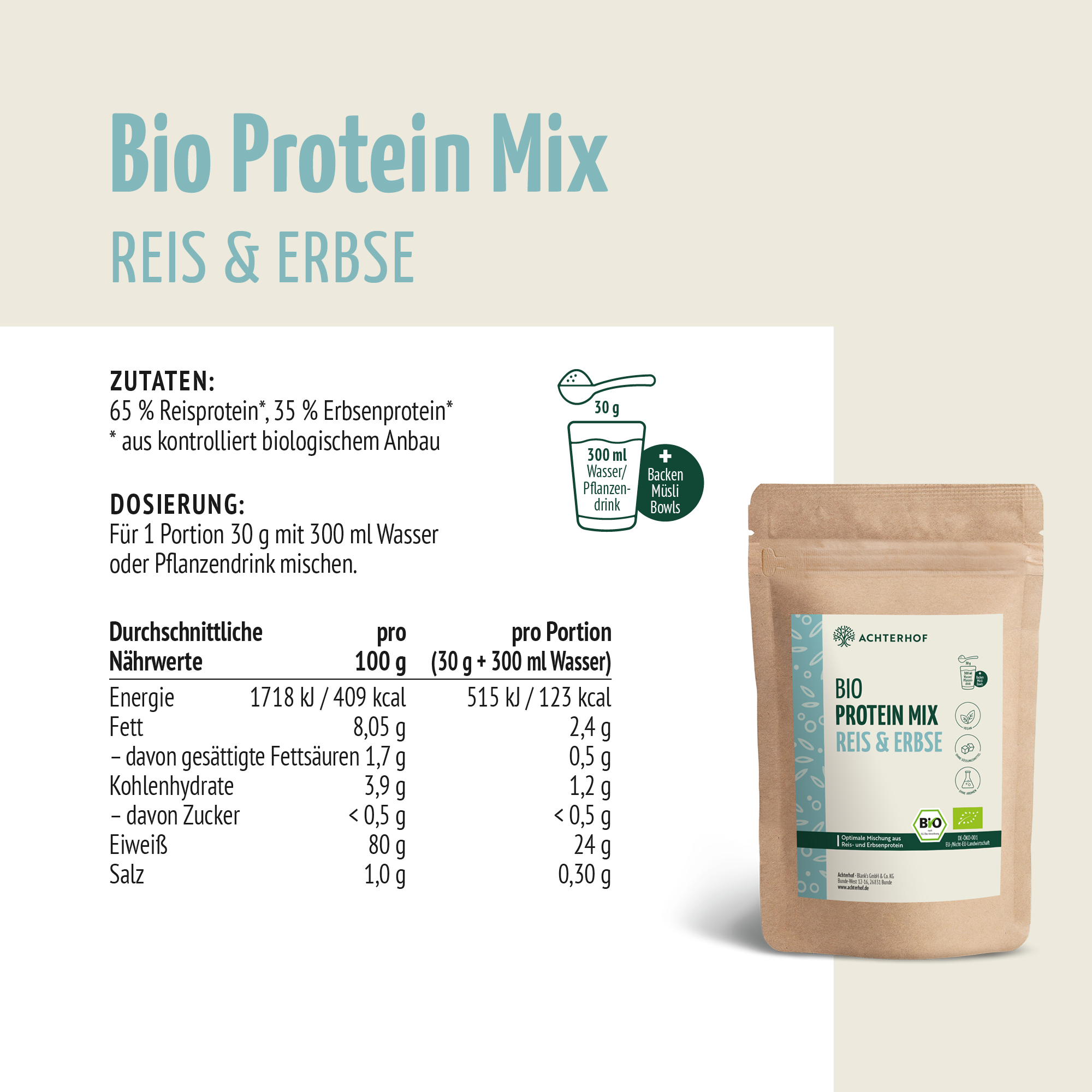 Bio Protein Mix Reis & Erbse (250g)