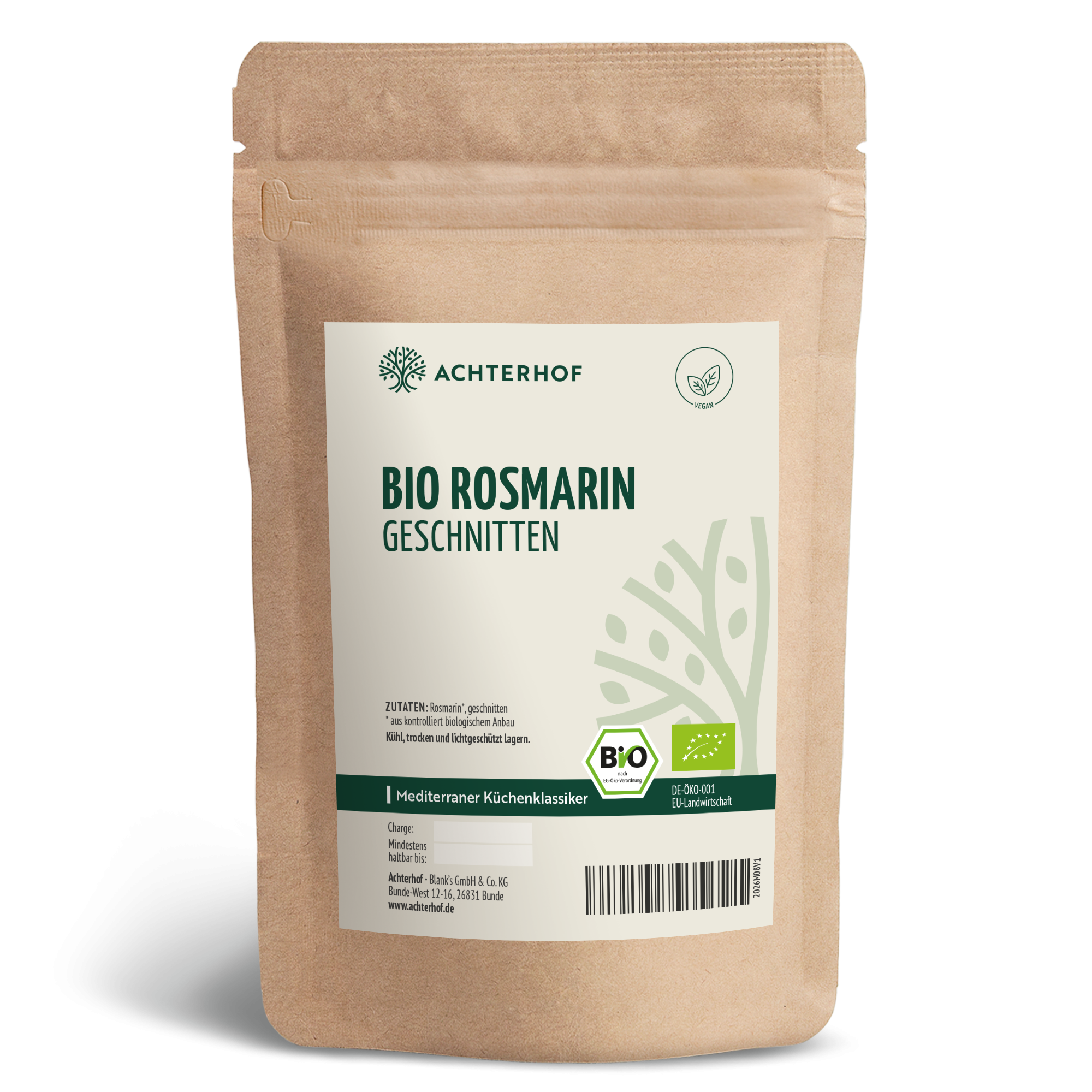 Bio Rosmarin geschnitten (100g)