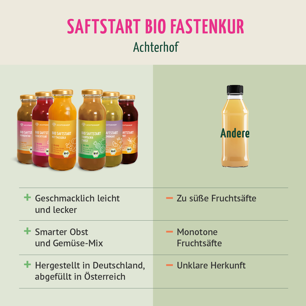 Saftstart Bio Fastenkur 7 Tage (42 Flaschen)