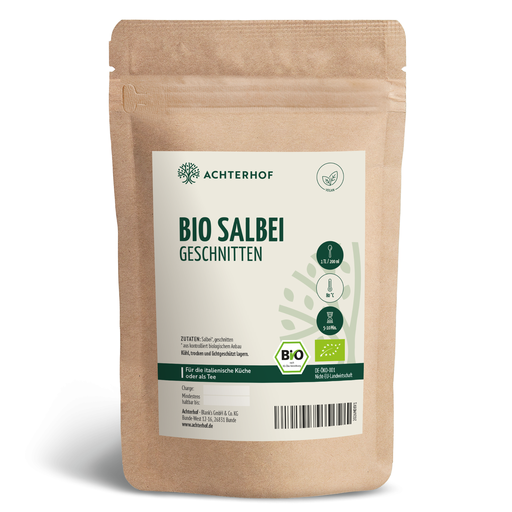 Salbei geschnitten Bio (500g)