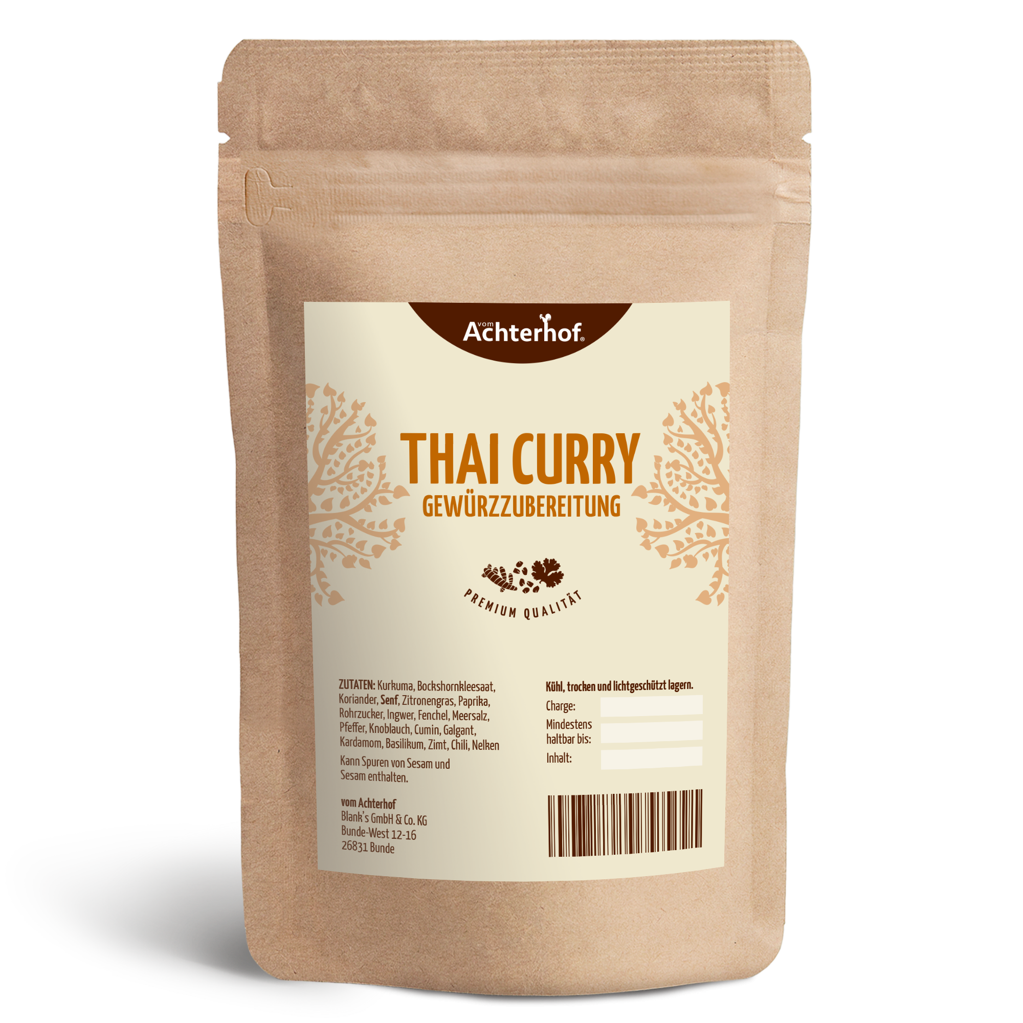 Thai Curry Gewürzzubereitung (250g)
