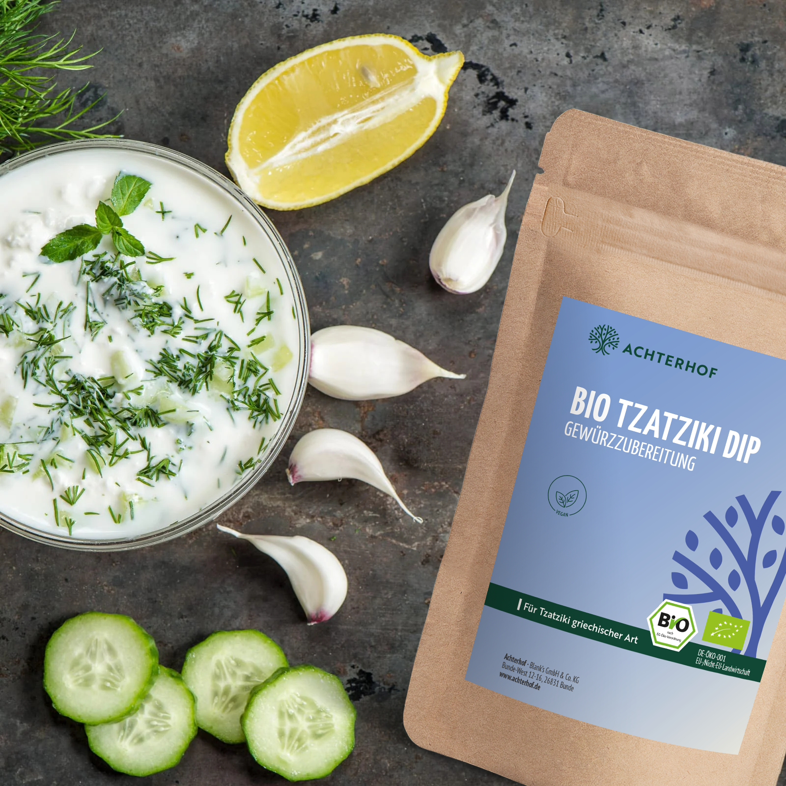 Tzatziki Dip Gewürzzubereitung Bio (100g)